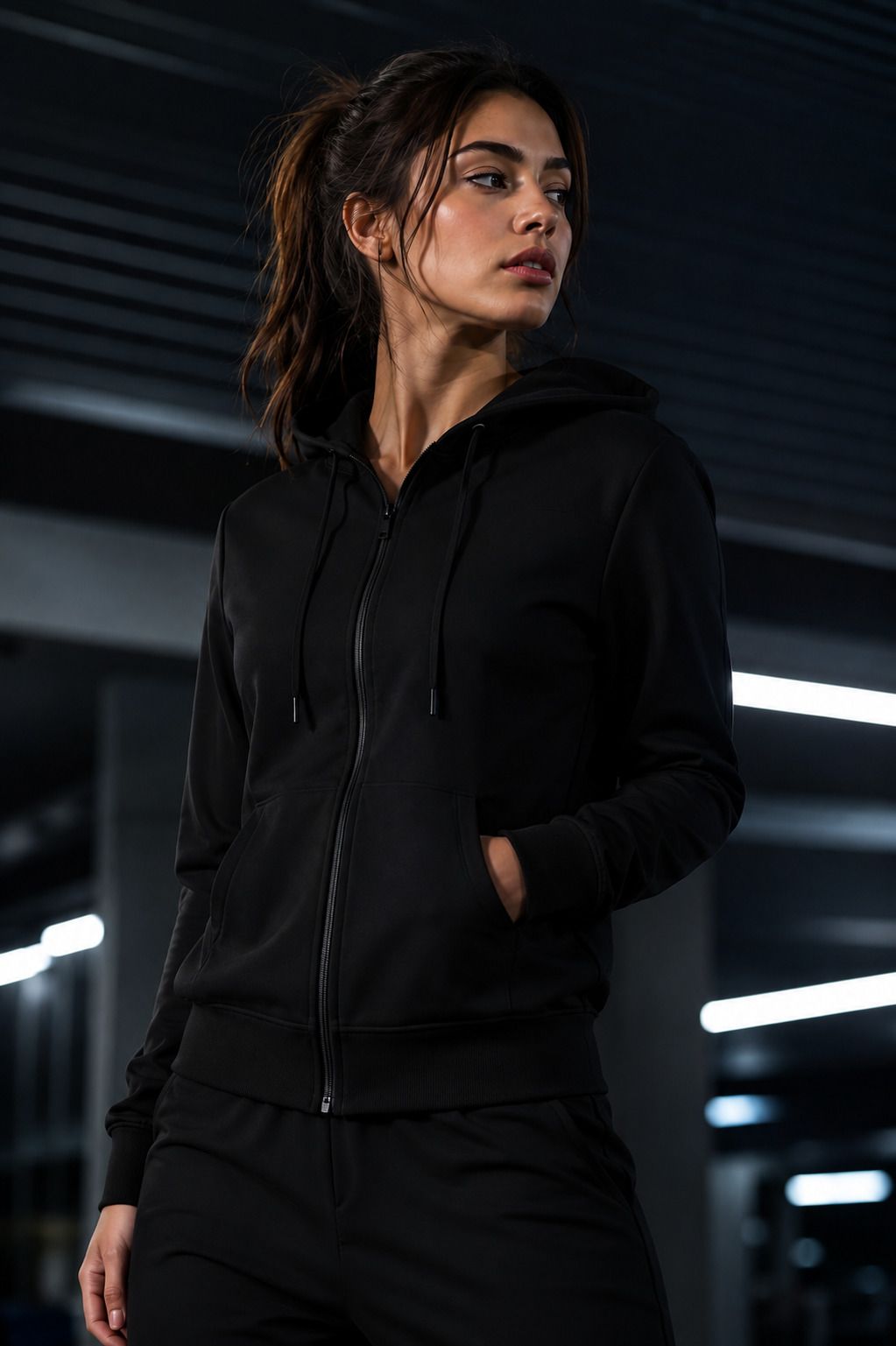 tenrun Women Full Sleeve Solid Hooded Sweatshirt-picture-46