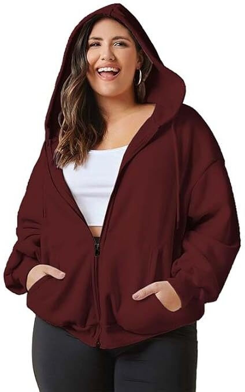 funky monkey Women Full Sleeve Solid Hooded Sweatshirt-picture-8