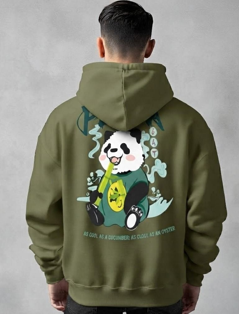 urvcreation Men Full Sleeve Graphic Print Reversible Hooded Sweatshirt-picture-44