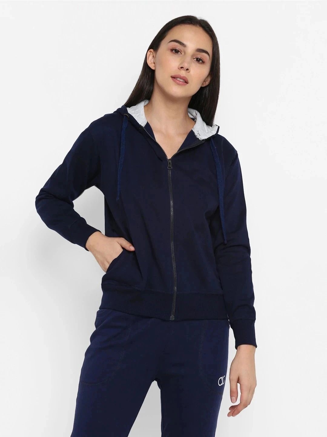 alan jones Women Full Sleeve Solid Hooded Sweatshirt-picture-28