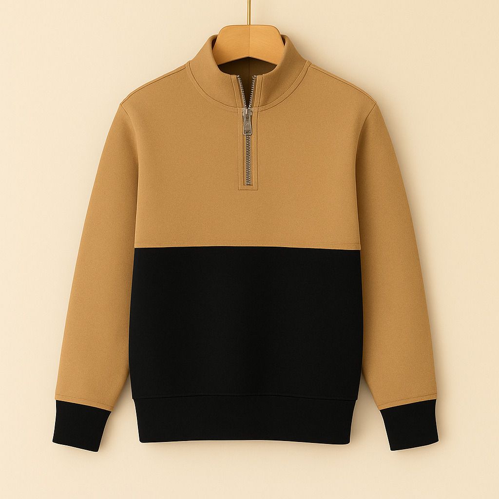 try this Men Full Sleeve Color Block Hooded Sweatshirt-picture-33