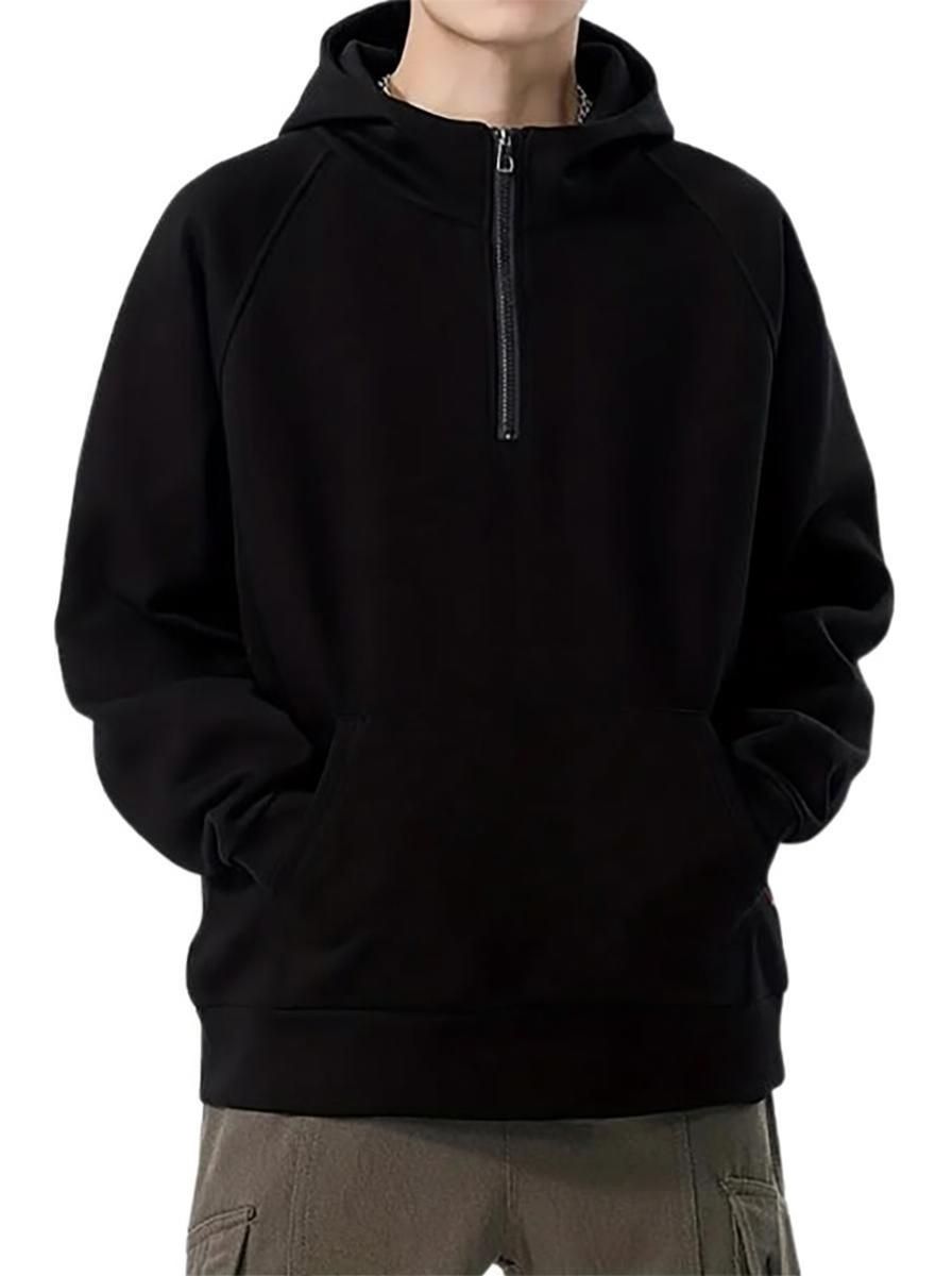 the modern soul Men Full Sleeve Solid Hooded Sweatshirt-picture-12