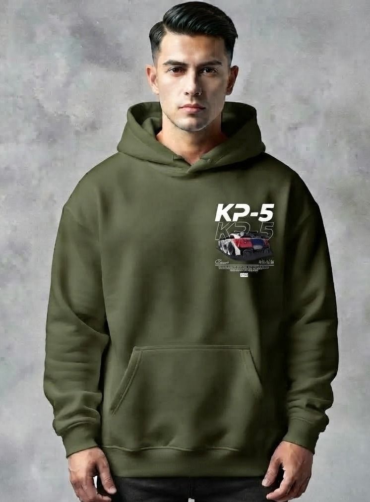 urvcreation Men Full Sleeve Graphic Print Reversible Hooded Sweatshirt-picture-10