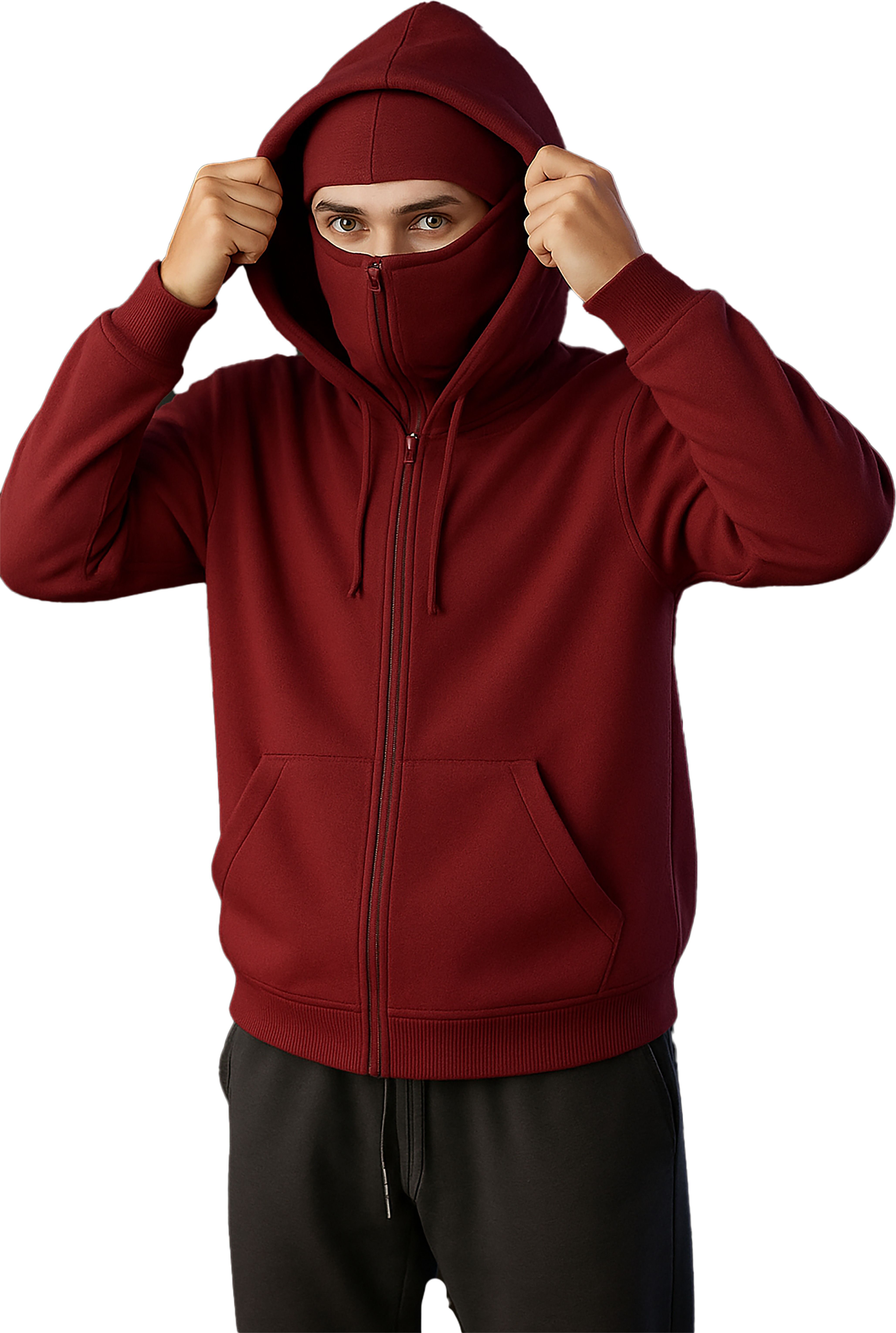 jugular Men Full Sleeve Solid Hooded Sweatshirt-picture-18