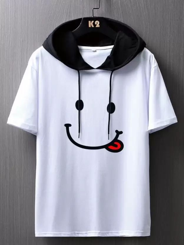 zamzam Men Short Sleeve Printed Hooded Sweatshirt-picture-20