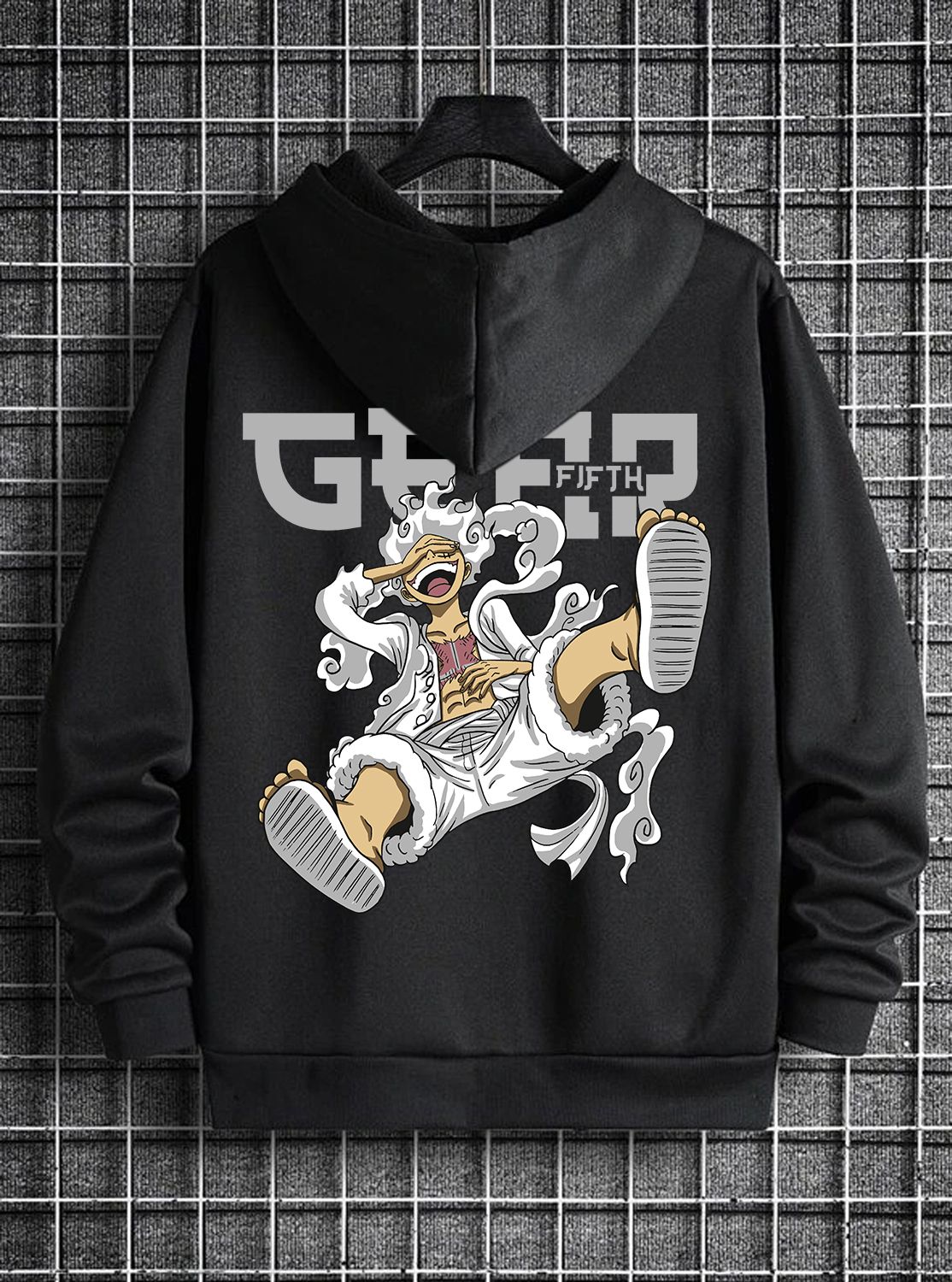 Men Full Sleeve Graphic Print Hooded Sweatshirt