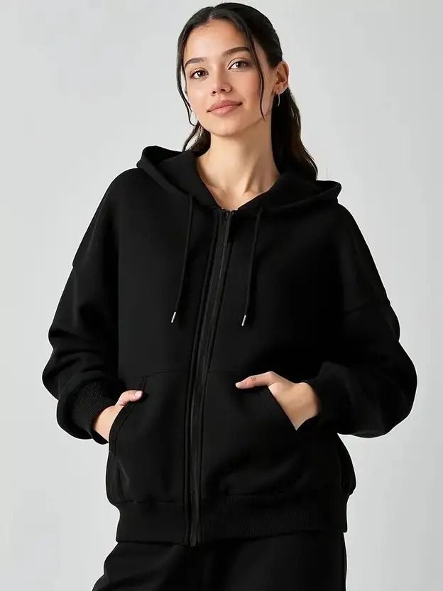 else & what Women Full Sleeve Solid Hooded Sweatshirt-picture-12
