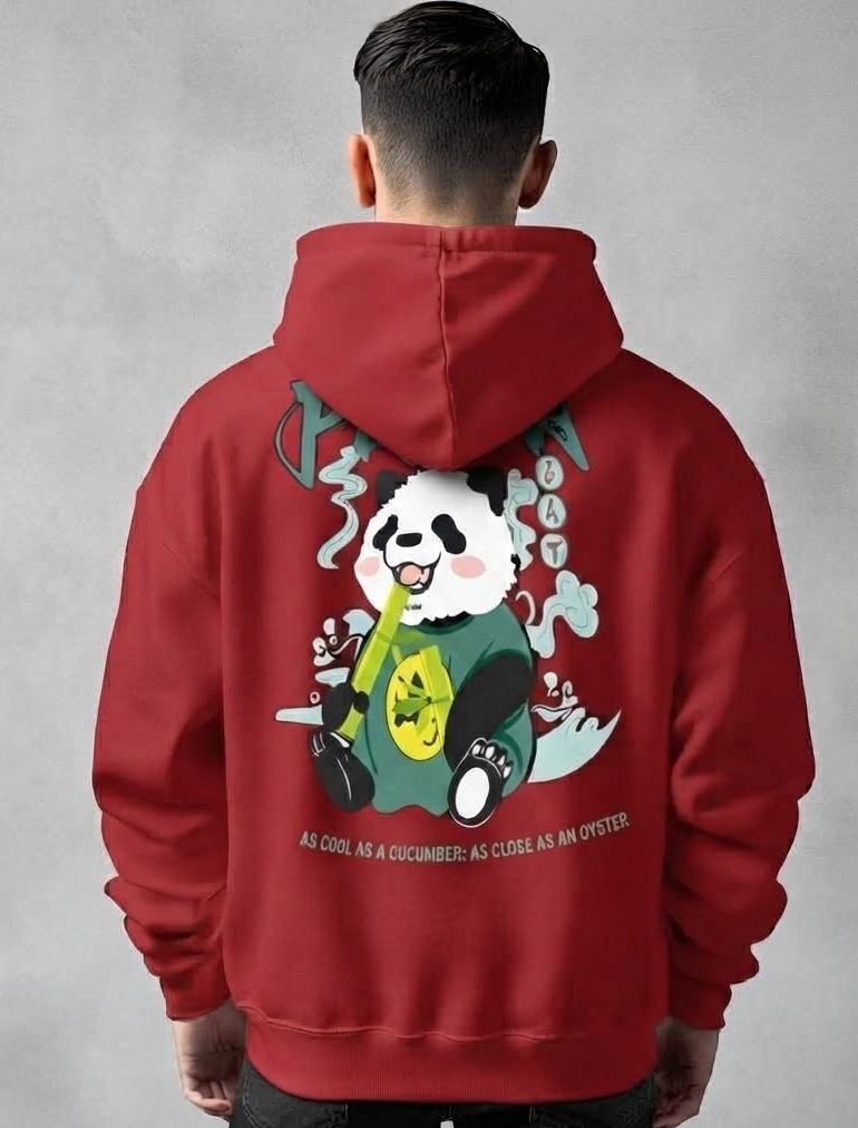 urvcreation Men Full Sleeve Graphic Print Reversible Hooded Sweatshirt-picture-14