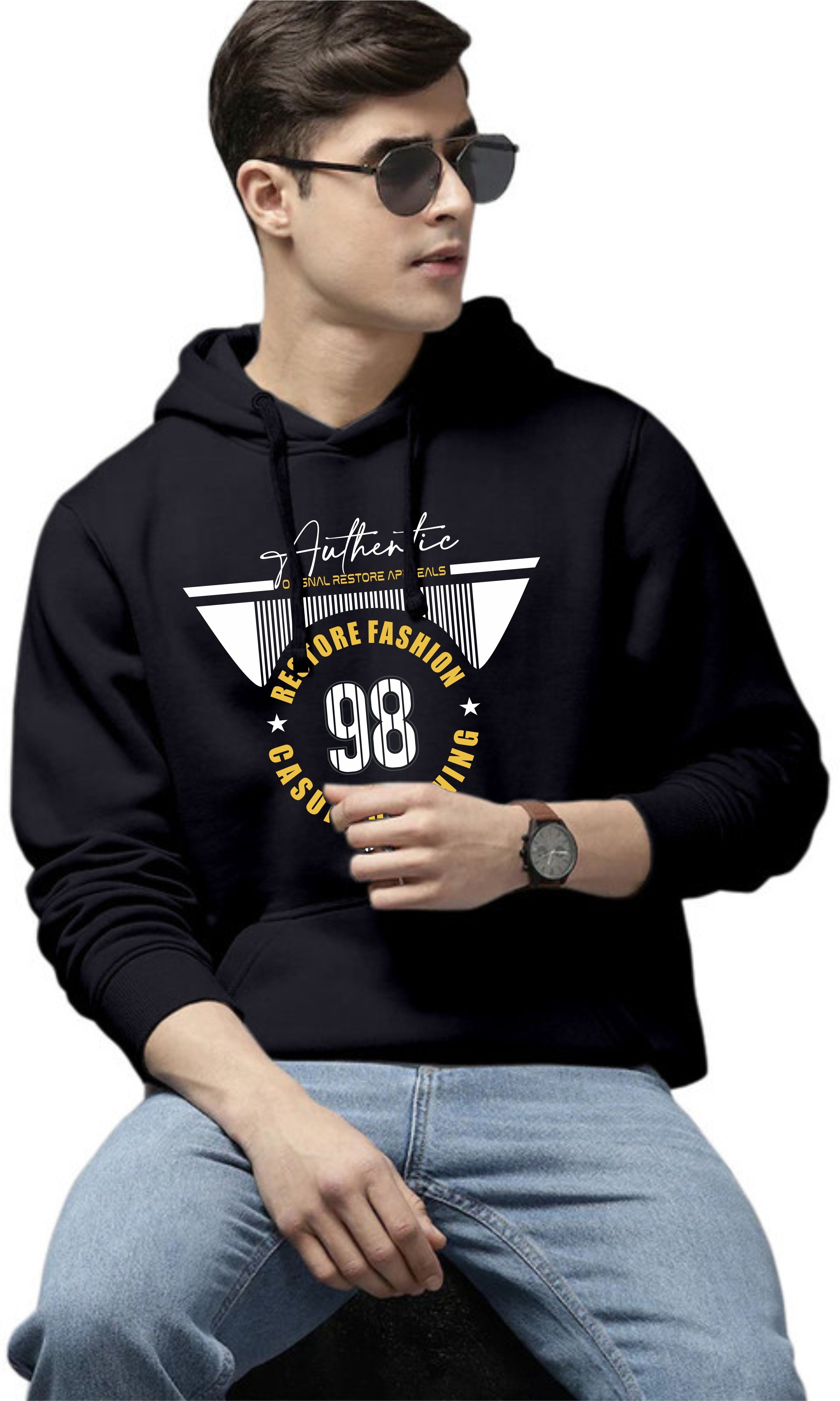 woostro Men Full Sleeve Printed Hooded Sweatshirt-picture-21