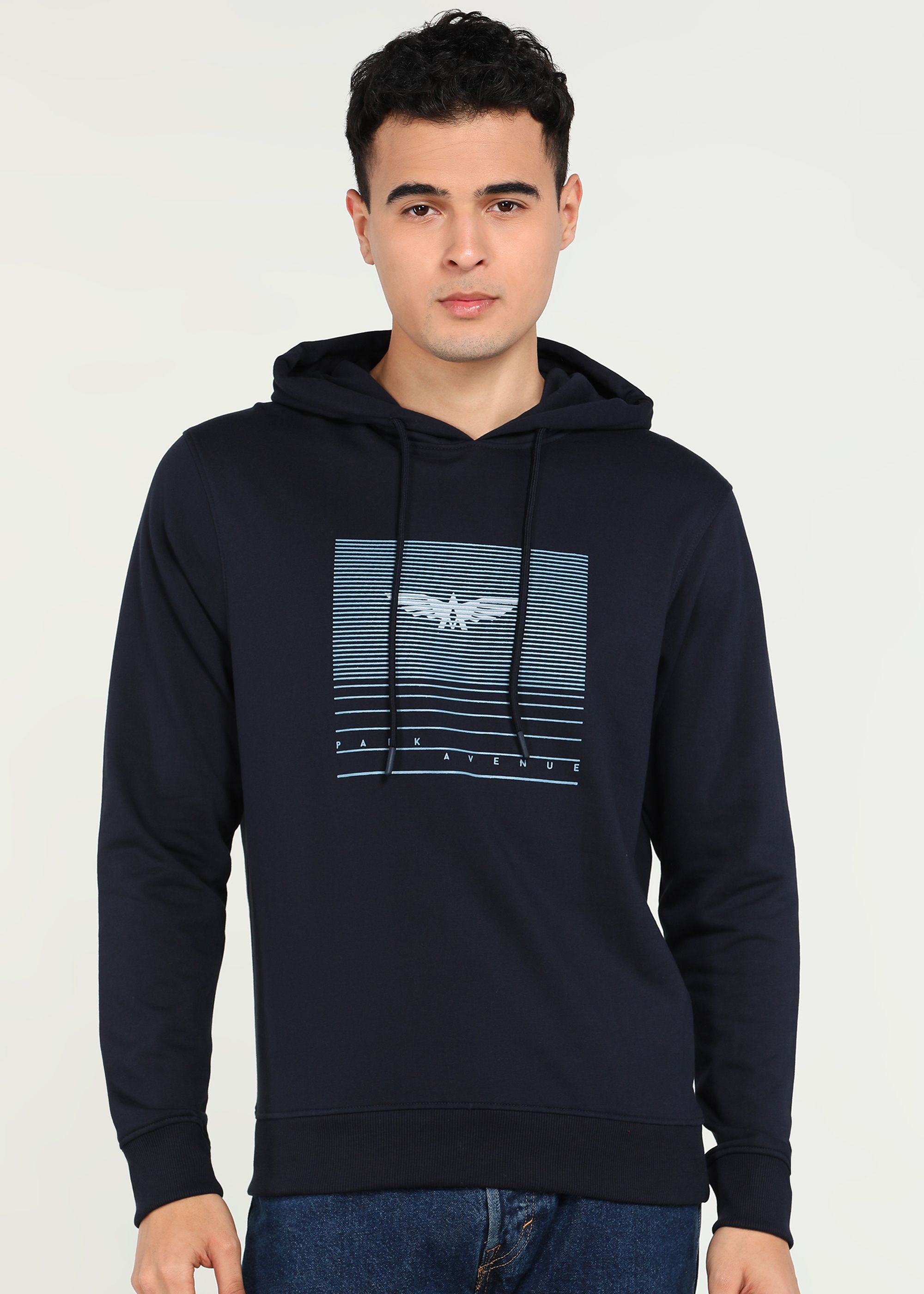 park avenue Men Full Sleeve Printed Hooded Sweatshirt-picture-12