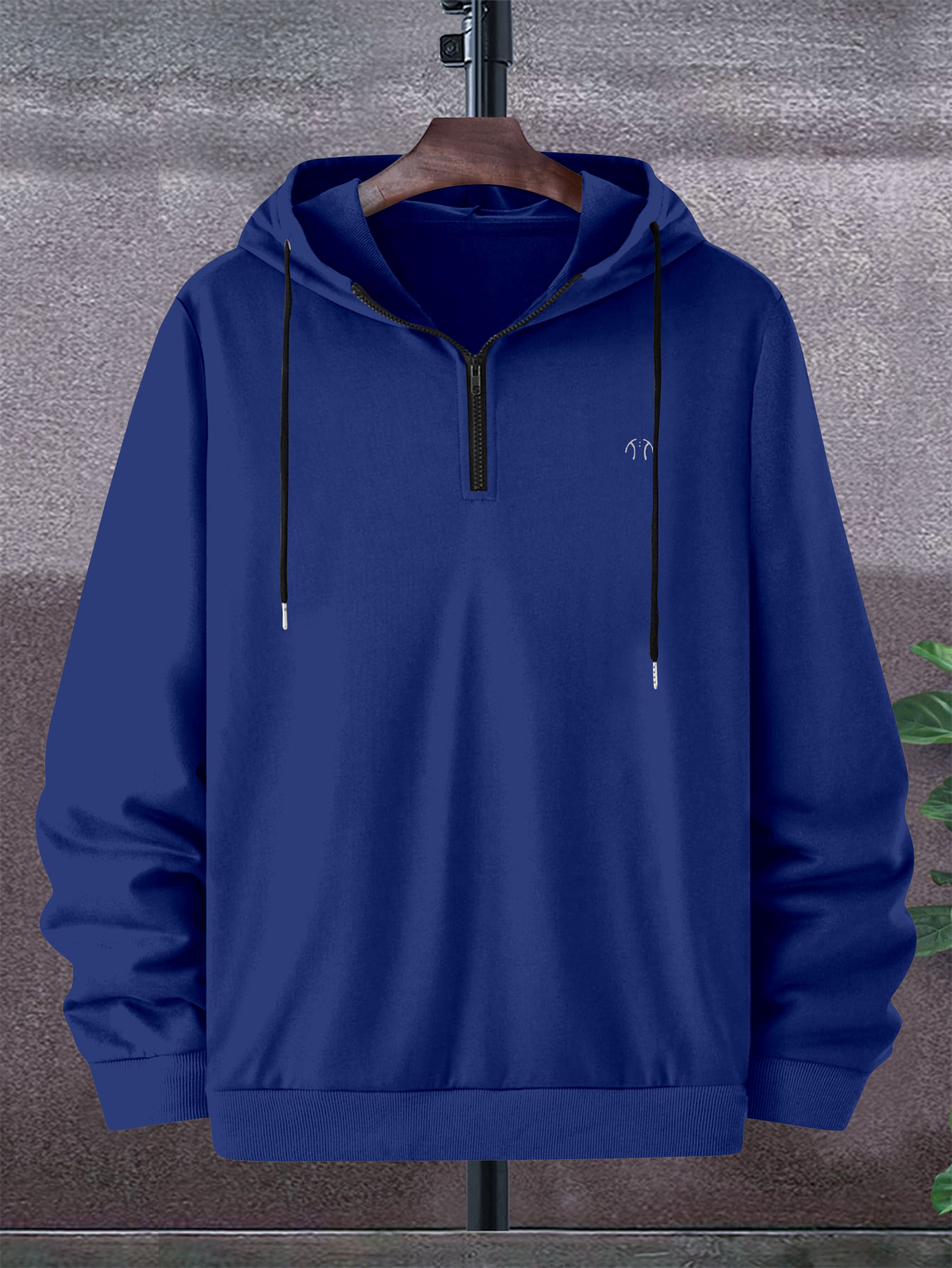 trend twist Men Full Sleeve Solid Hooded Sweatshirt-picture-10