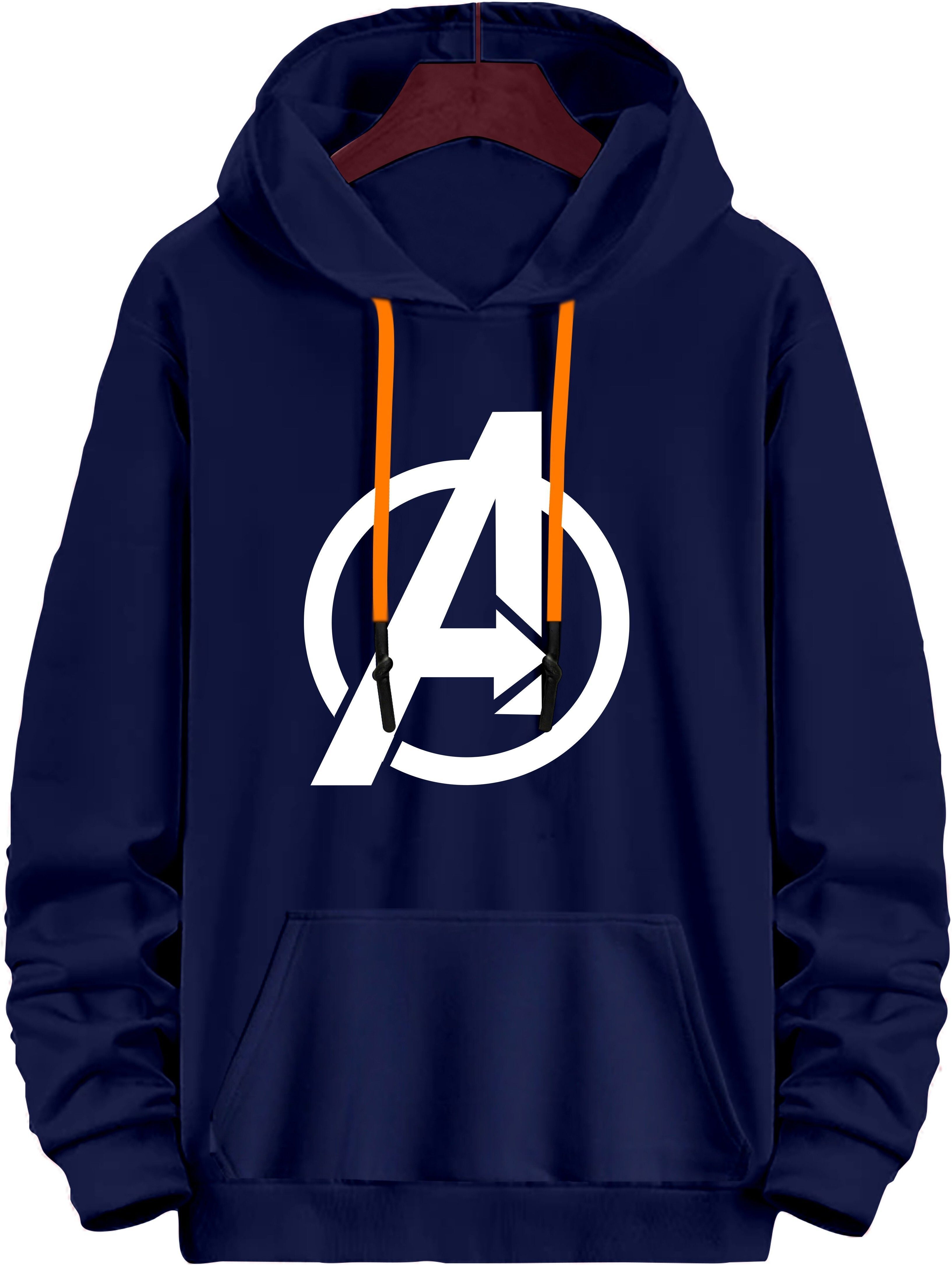 ramzox Men Full Sleeve Printed Hooded Sweatshirt-picture-16