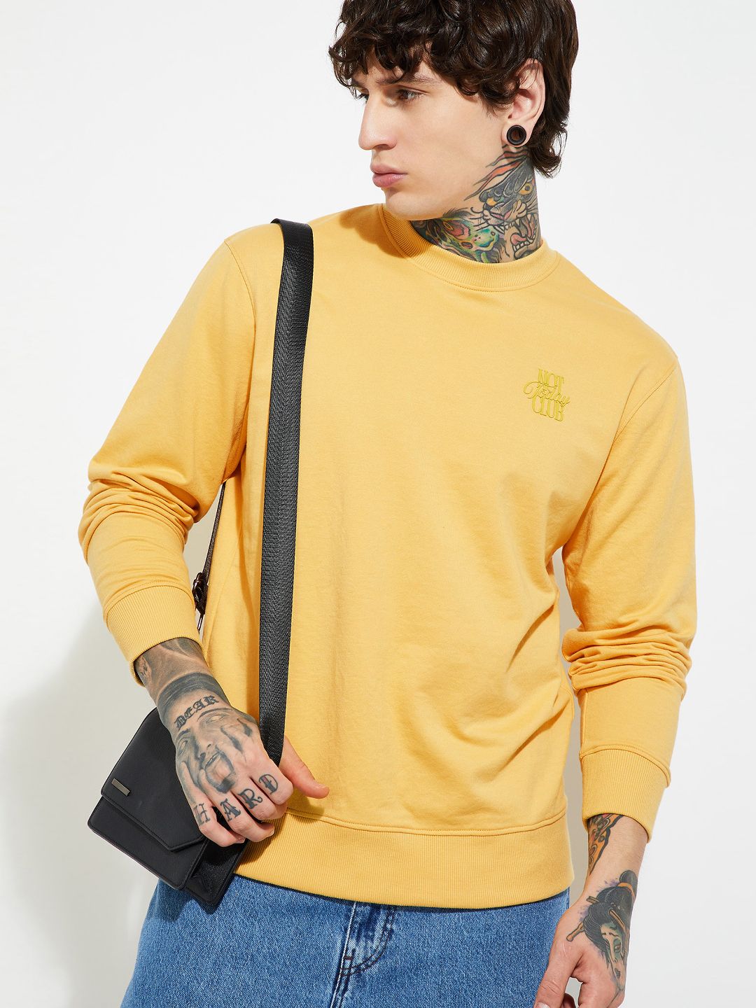 max Men Half Sleeve Self Design Sweatshirt-picture-11