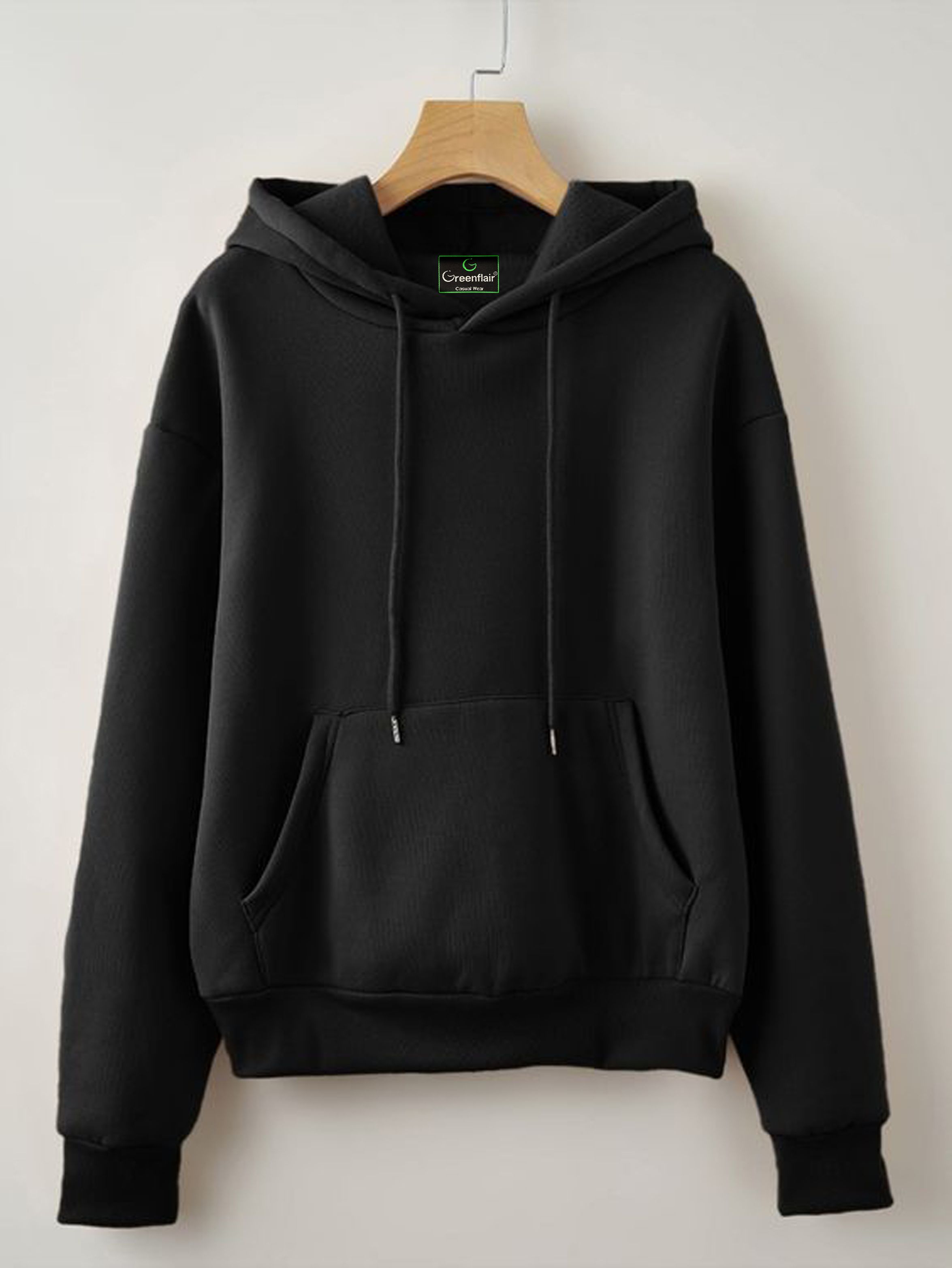 greenflair Men Full Sleeve Solid Hooded Sweatshirt-picture-16