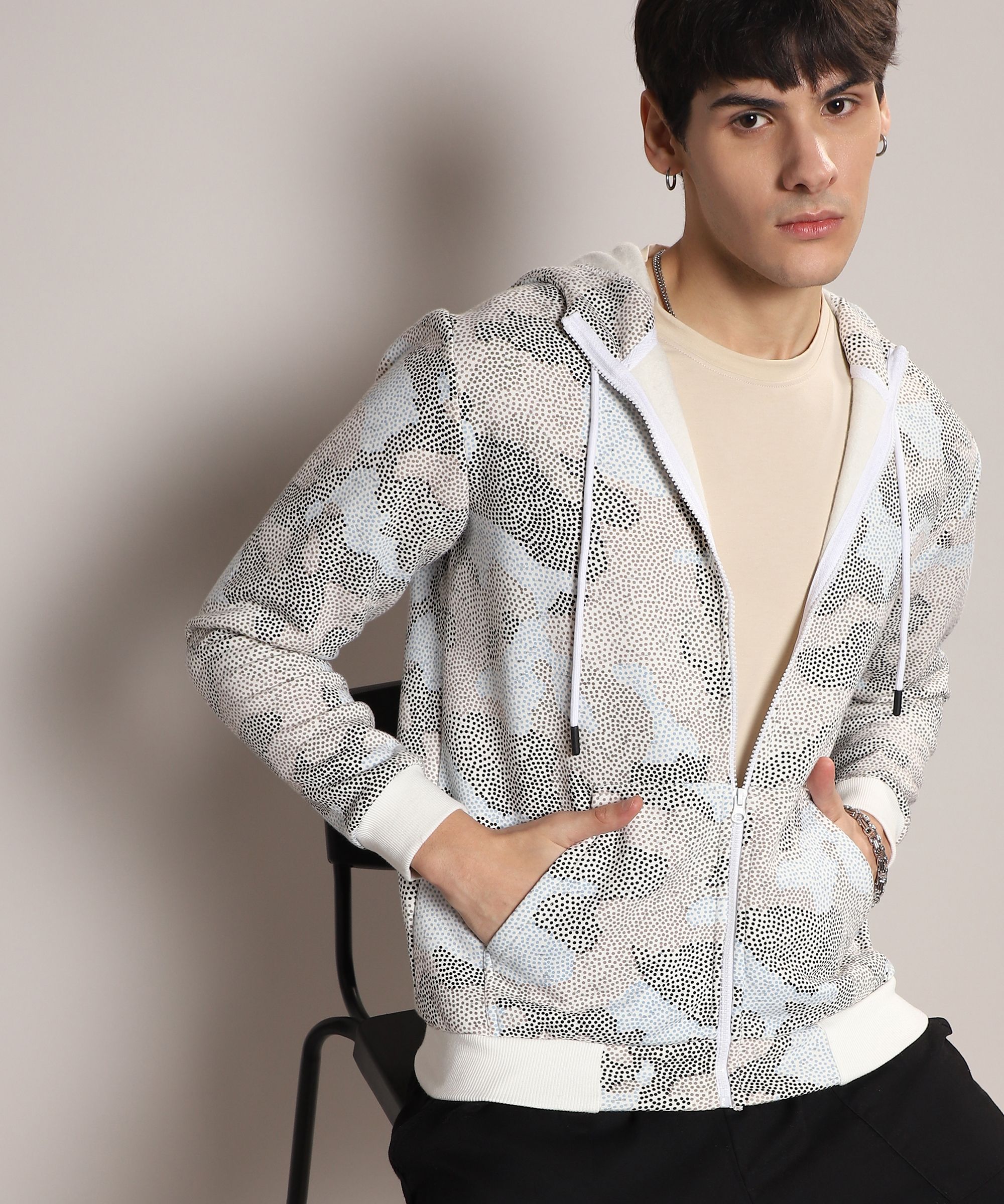 campus sutra Men Full Sleeve Printed Hooded Sweatshirt-picture-12