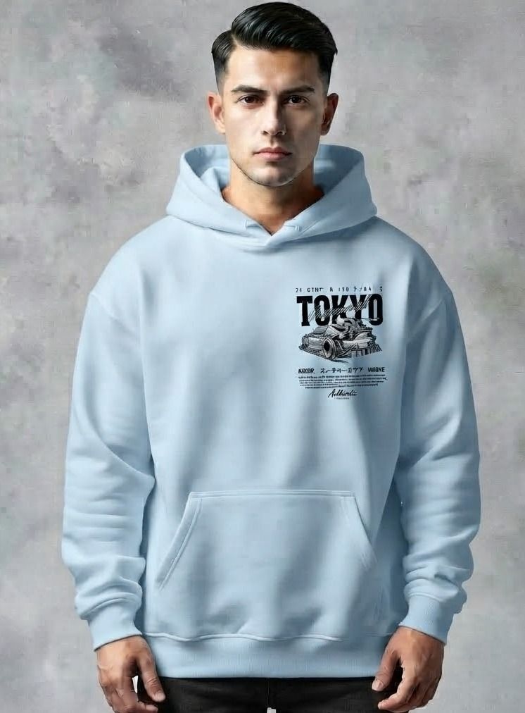 urvcreation Men Full Sleeve Graphic Print Reversible Hooded Sweatshirt-picture-42