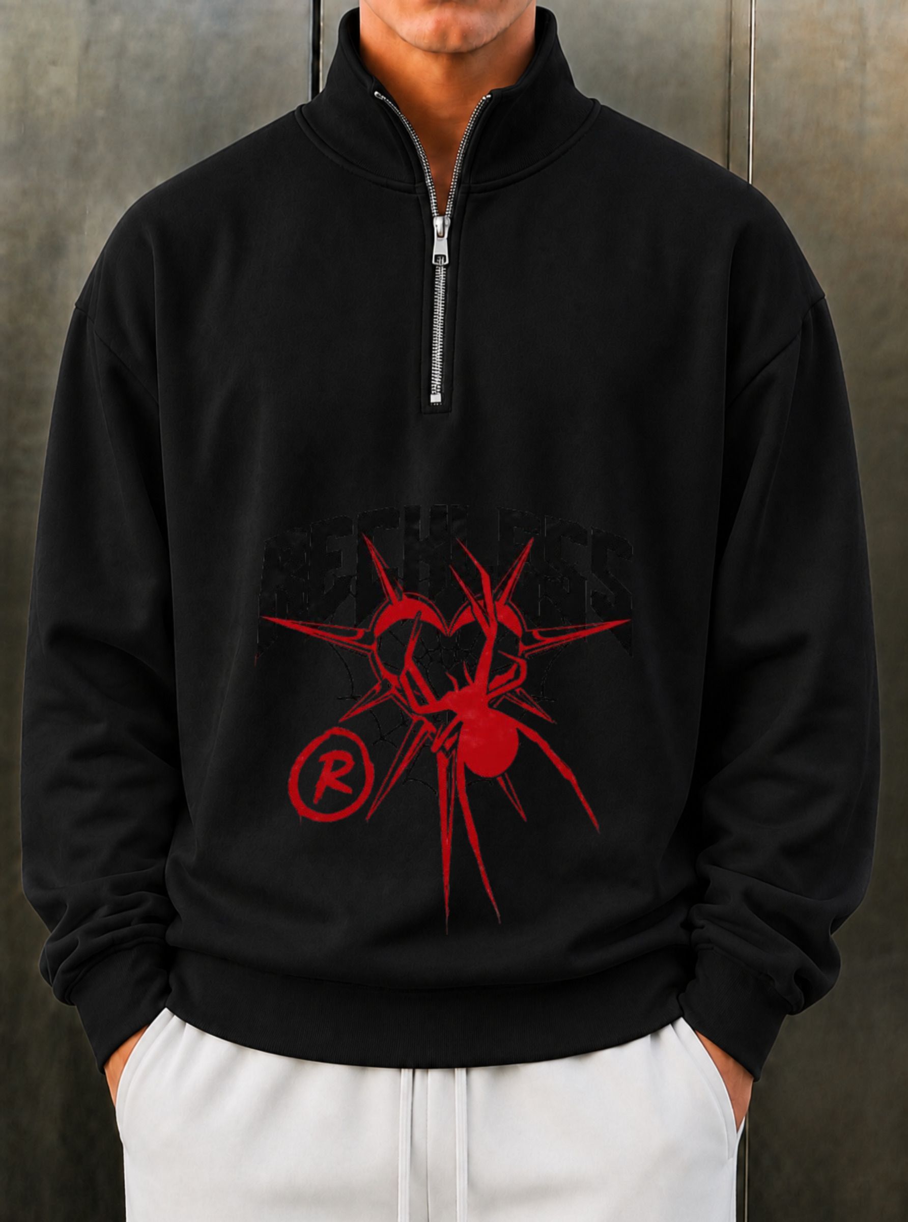 chain link Men Full Sleeve Printed Hooded Sweatshirt-picture-18