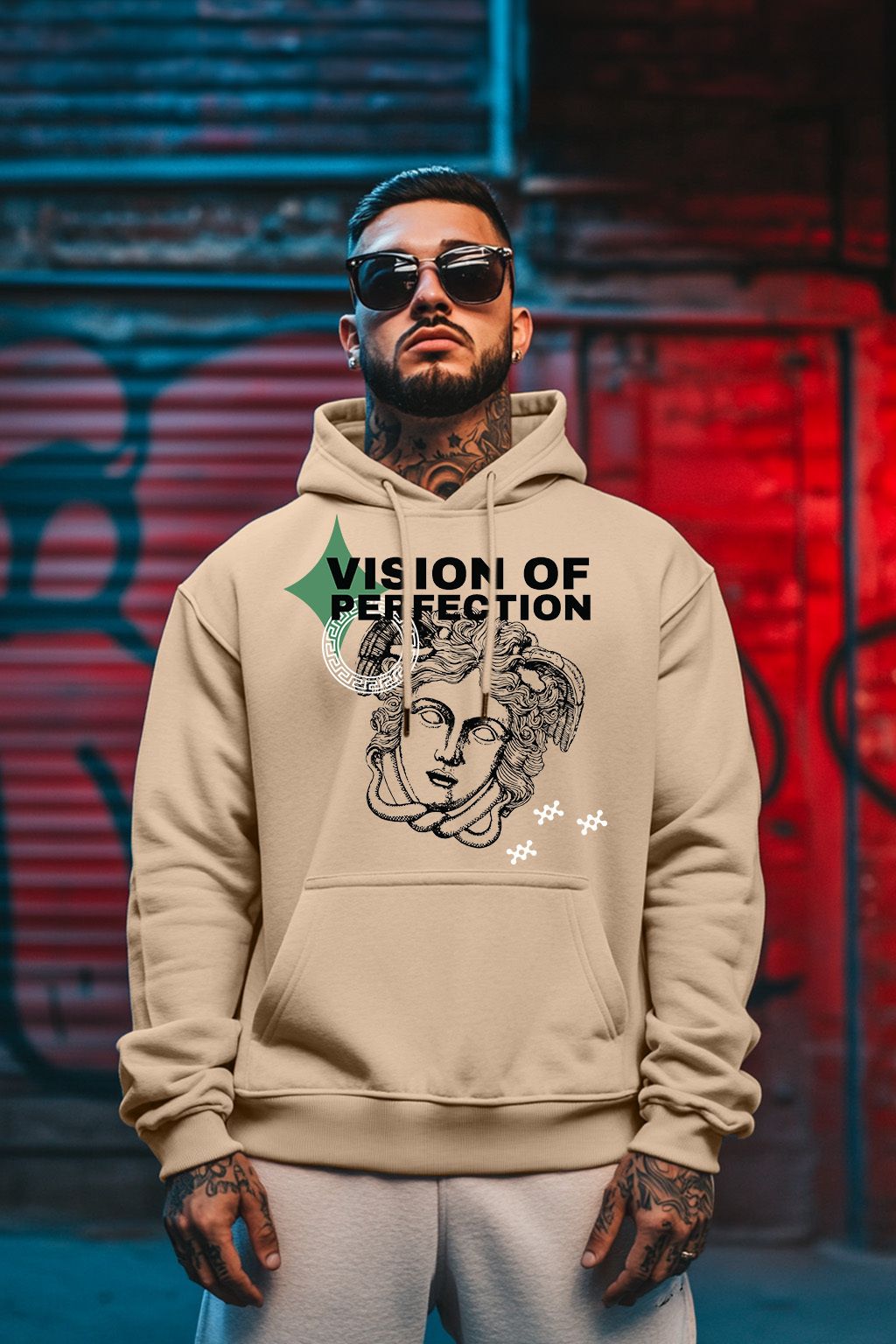 veirdo Men Full Sleeve Printed Hooded Sweatshirt-picture-17