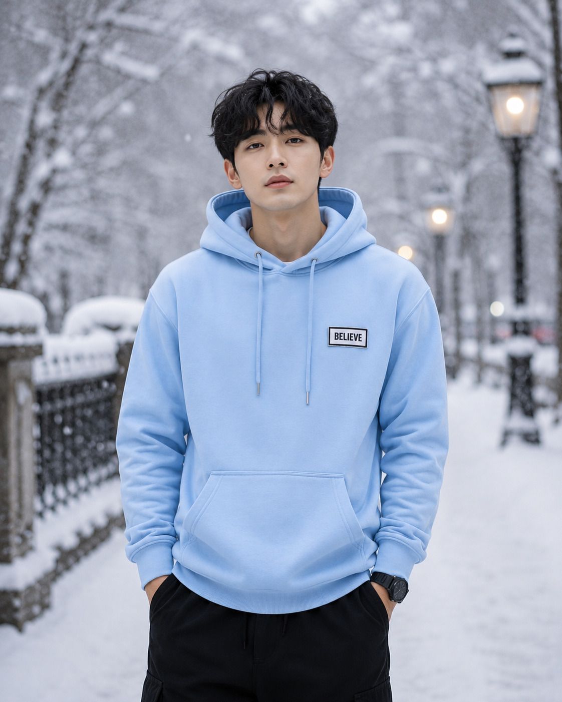 cat bunny Men Full Sleeve Printed Hooded Sweatshirt-picture-11