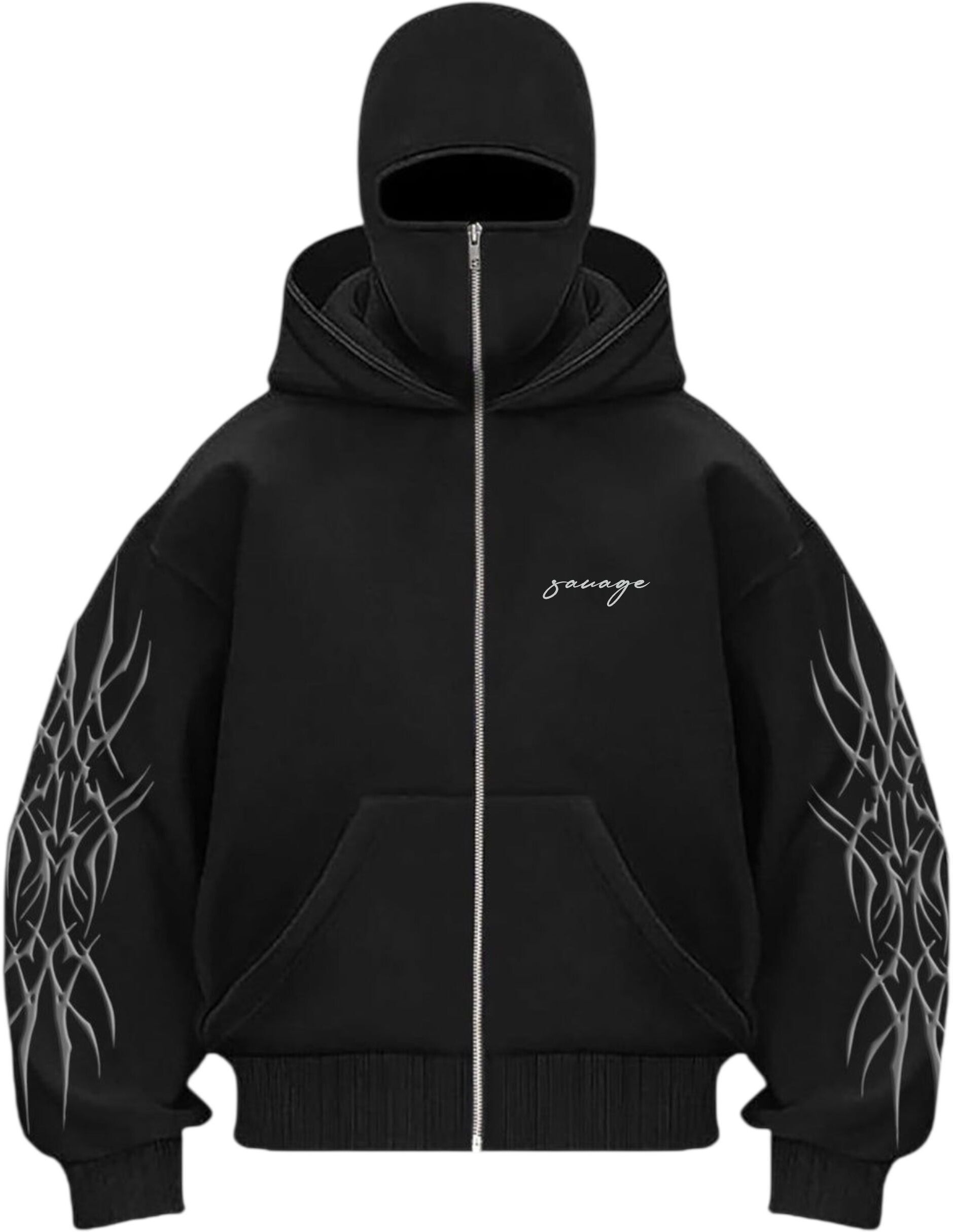 Men Full Sleeve Printed Hooded Sweatshirt
