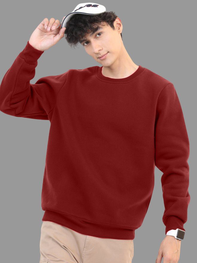 aloneeagle Men Full Sleeve Solid Sweatshirt-picture-25