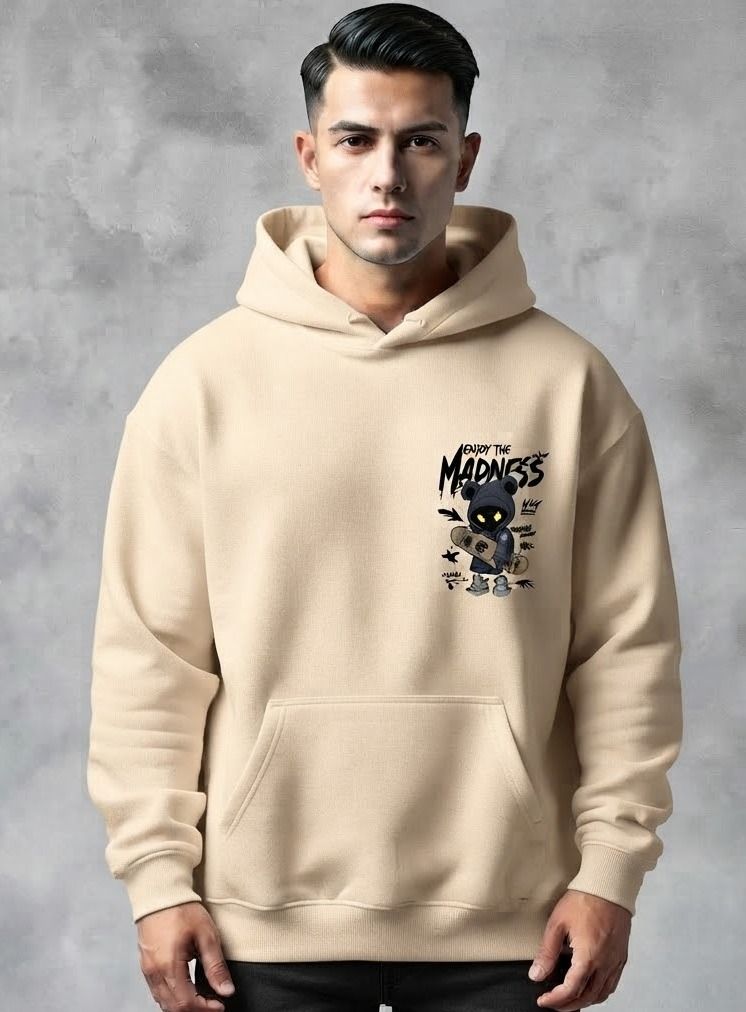 urvcreation Men Full Sleeve Graphic Print Reversible Hooded Sweatshirt-picture-20