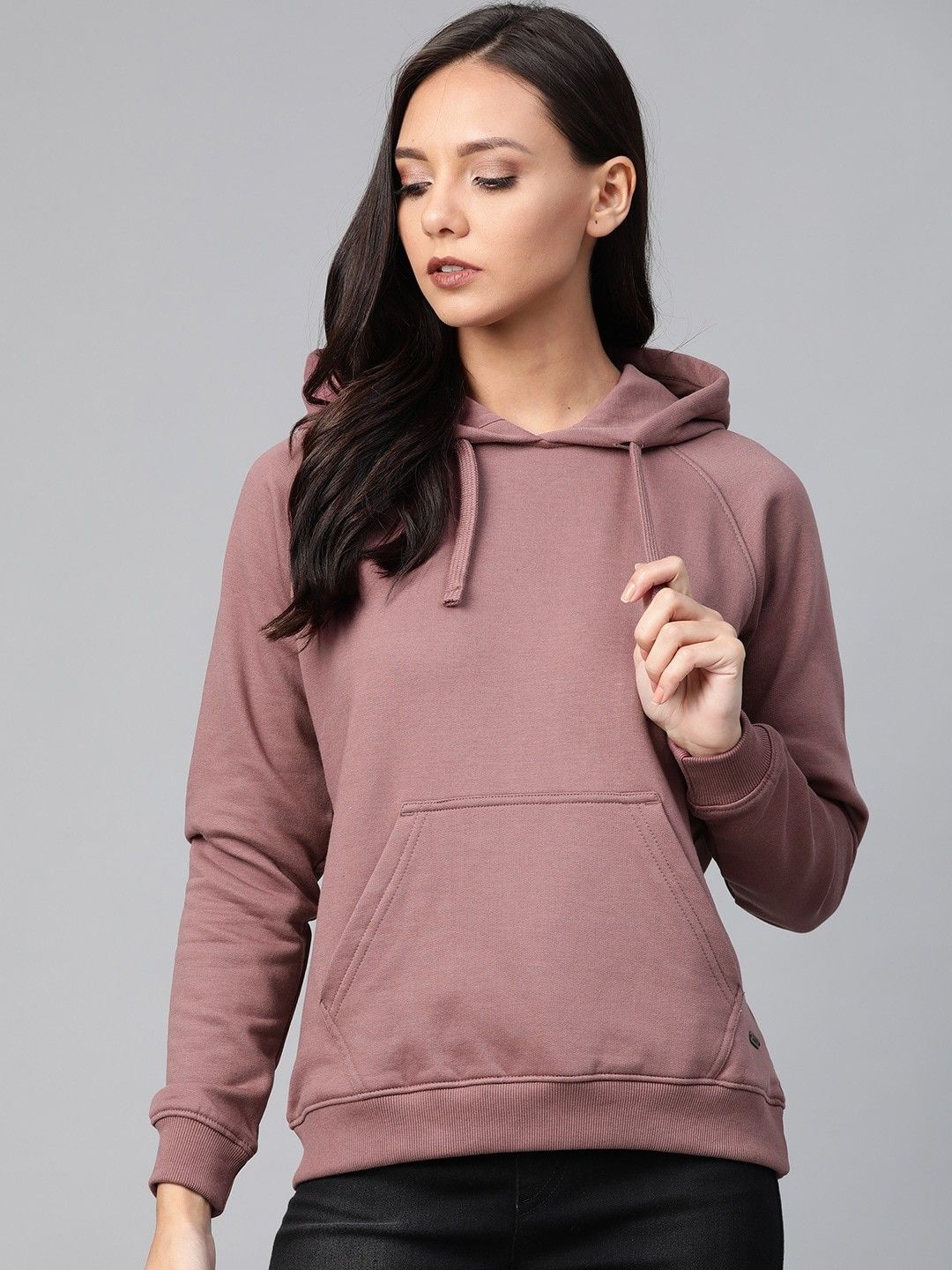 roadster Women Full Sleeve Solid Hooded Sweatshirt-picture-36