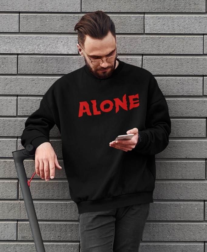 Men Full Sleeve Printed Hooded Sweatshirt-image-5