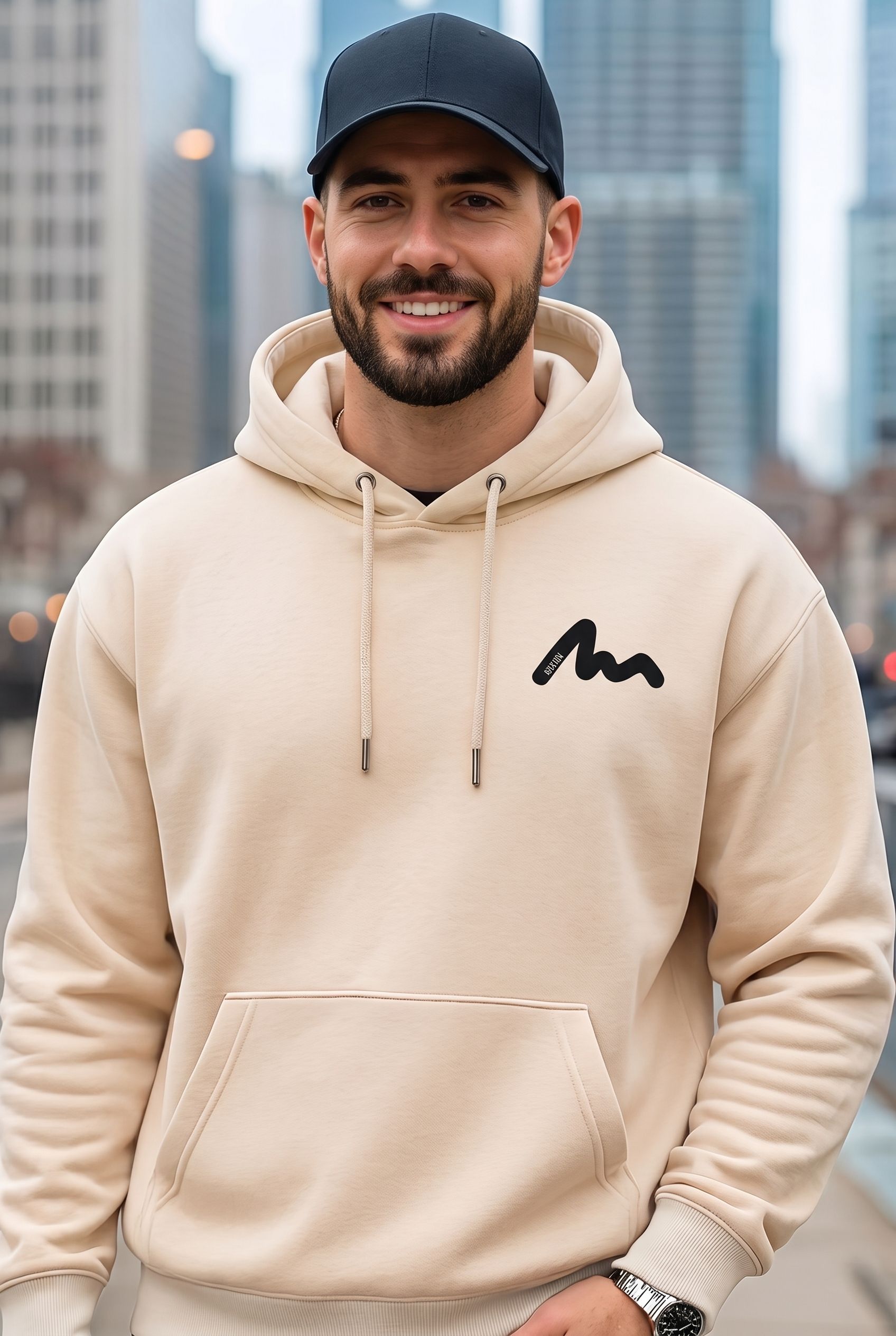 quin fletcher Men Full Sleeve Solid Hooded Sweatshirt-picture-20