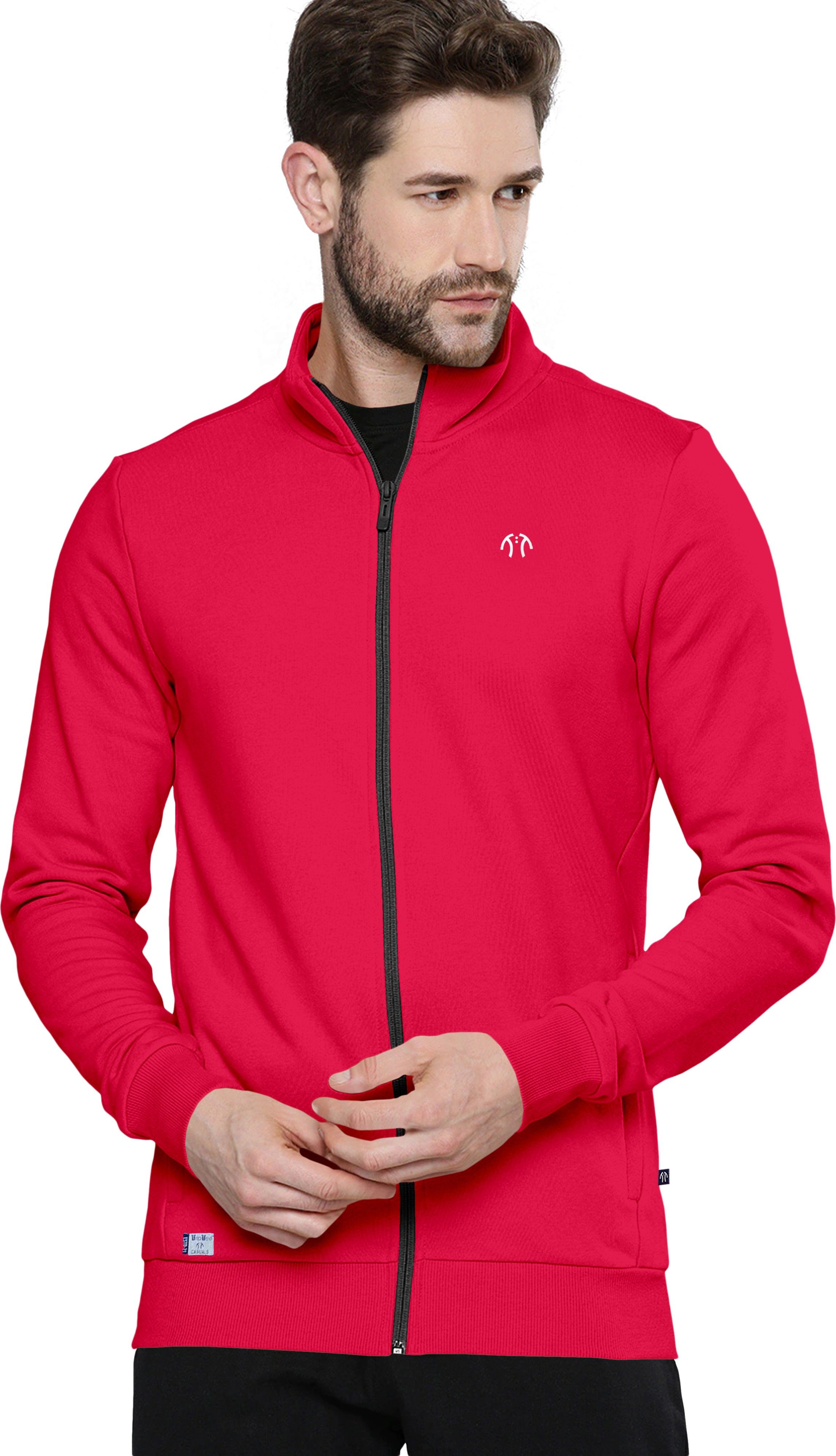 Men Solid Sports Jacket