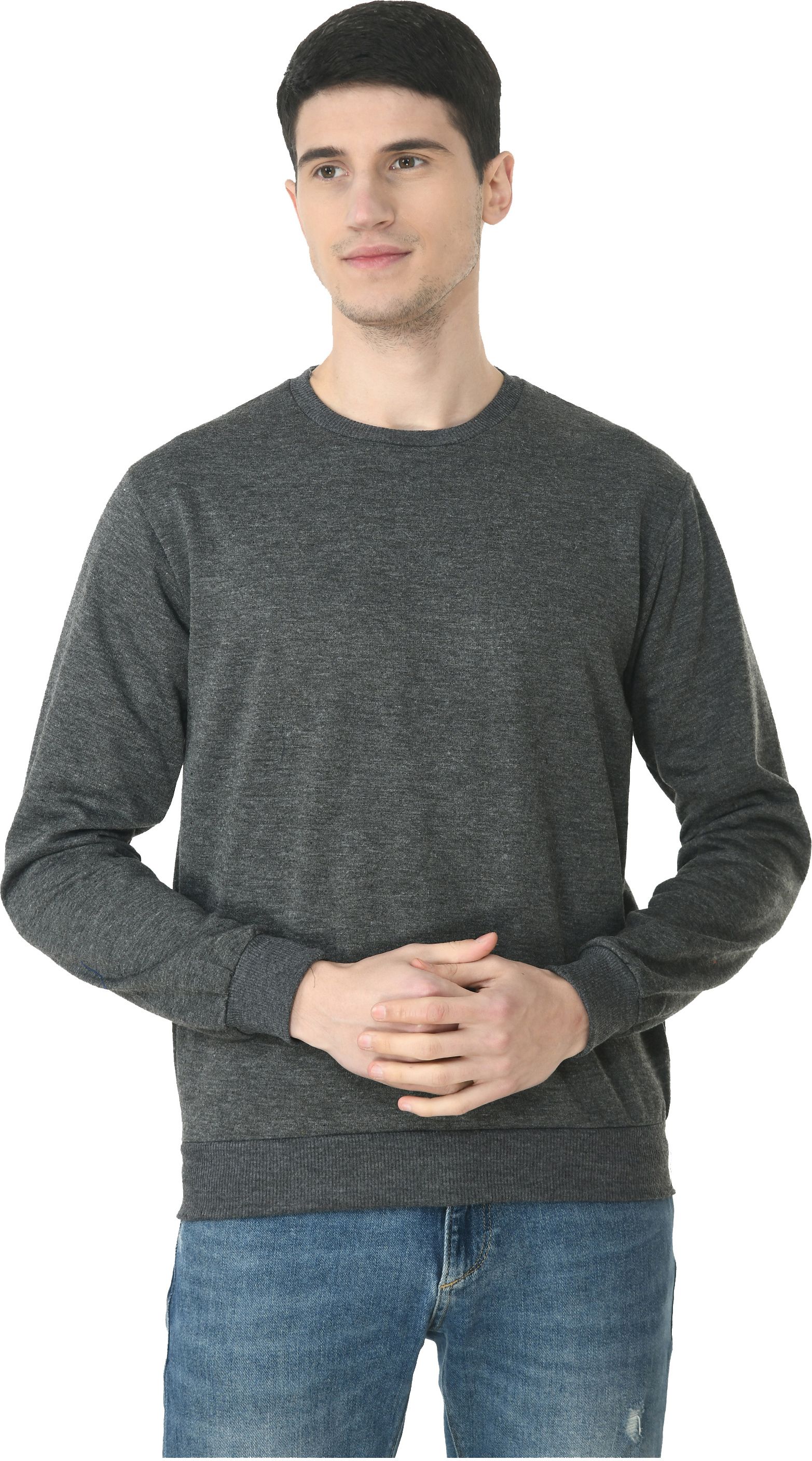 indiweaves Men Full Sleeve Solid Sweatshirt-picture-34