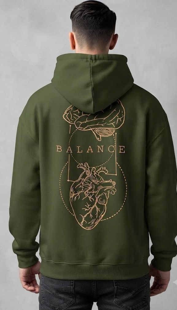 urvcreation Men Full Sleeve Graphic Print Reversible Hooded Sweatshirt-picture-40