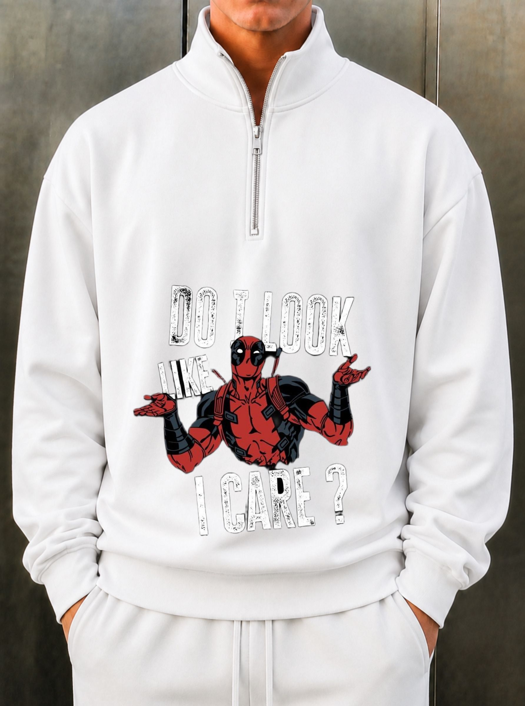chain link Men Full Sleeve Printed Hooded Sweatshirt-picture-10