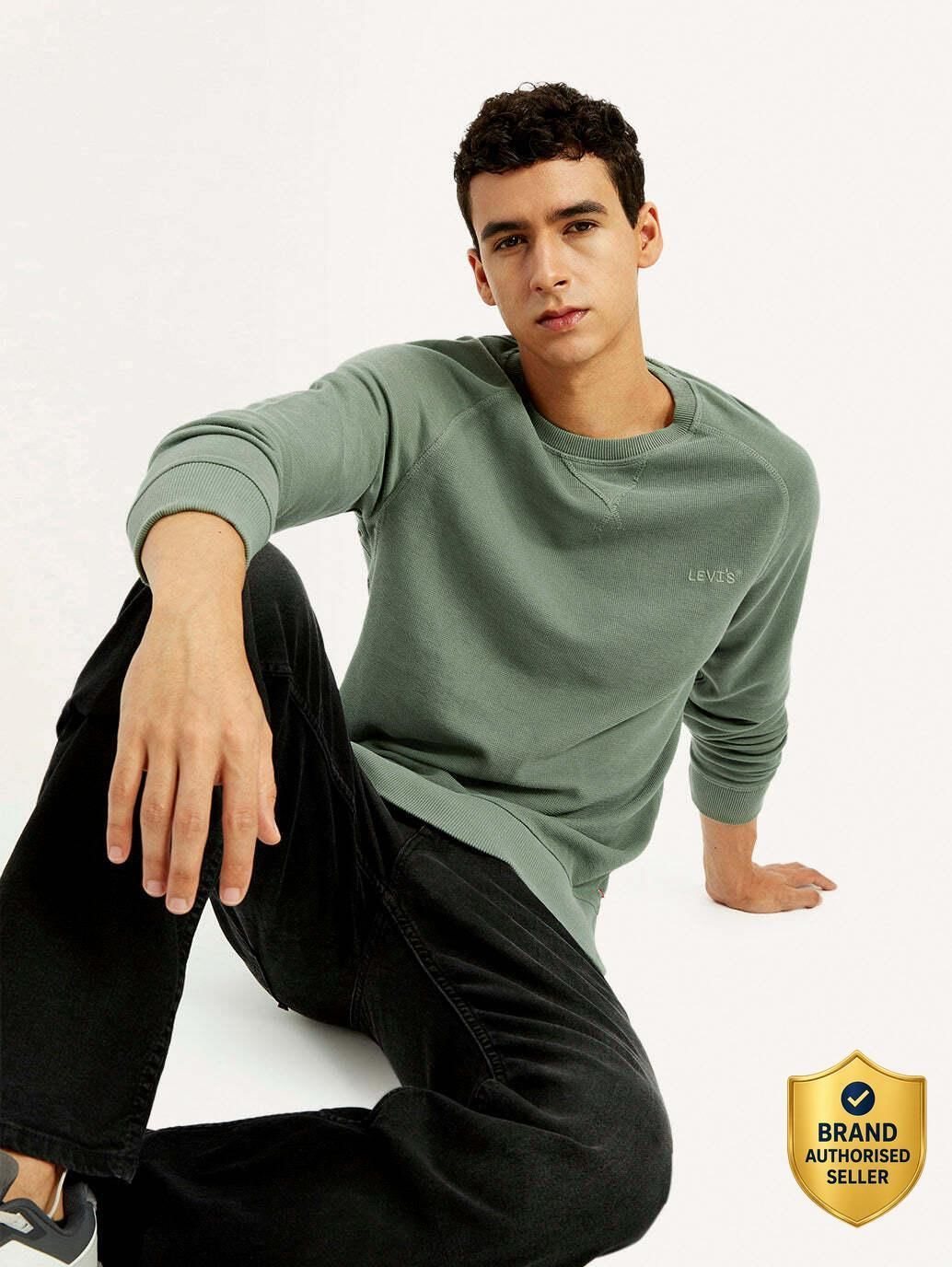 levi's Men Full Sleeve Solid Sweatshirt-picture-18