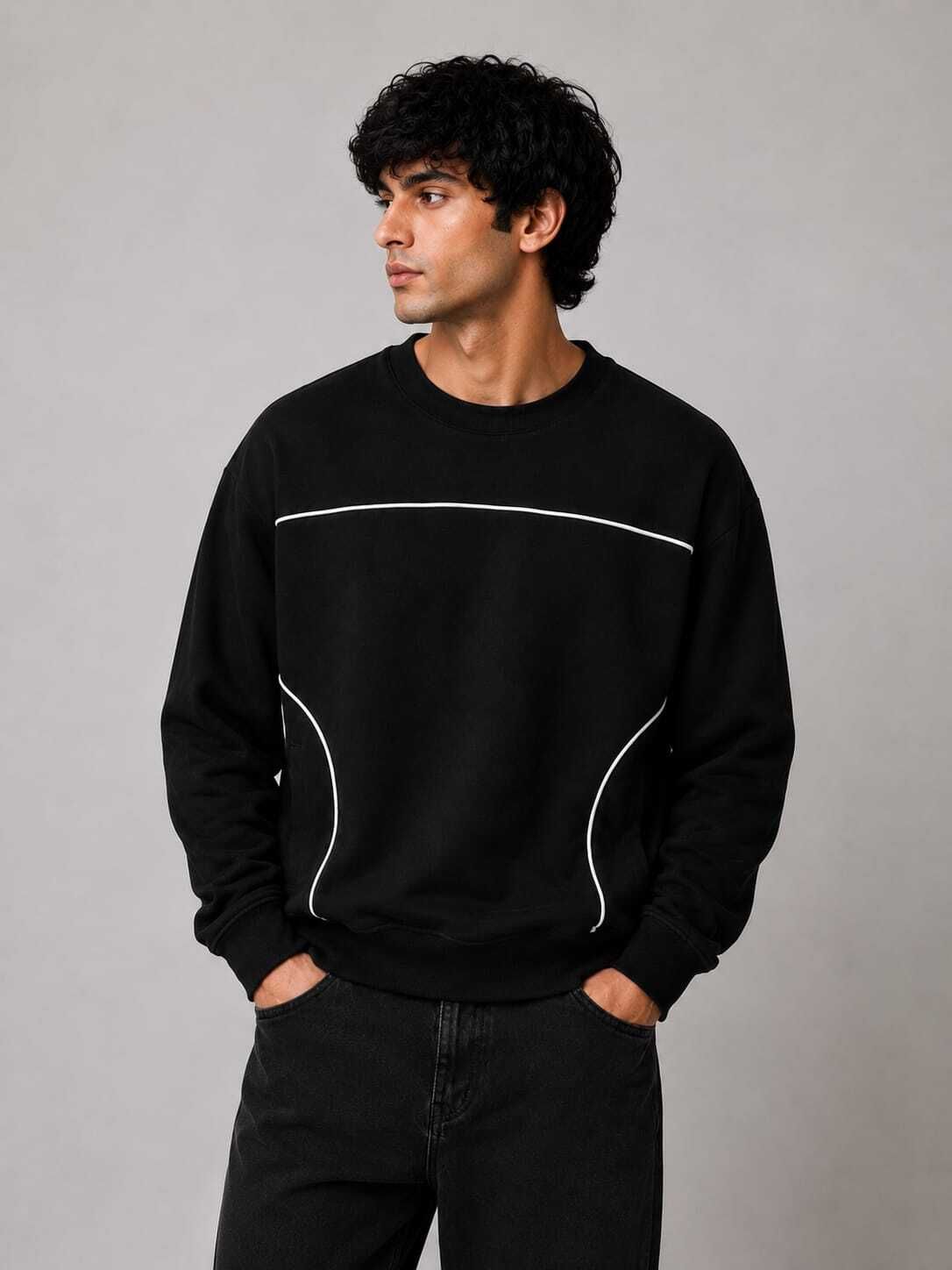 mosajc Men Full Sleeve Solid Sweatshirt-picture-0