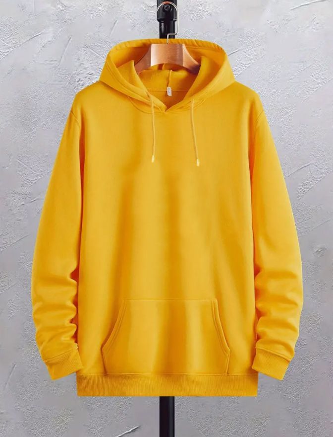 try this Men Full Sleeve Solid Hooded Sweatshirt-picture-19