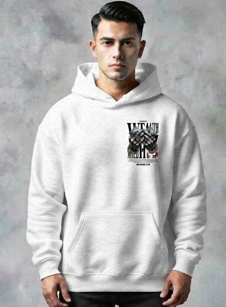 urvcreation Men Full Sleeve Graphic Print Reversible Hooded Sweatshirt-picture-44