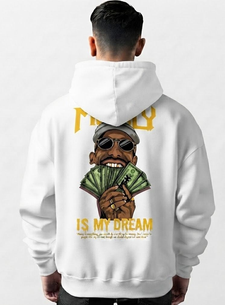 urvcreation Men Full Sleeve Graphic Print Reversible Hooded Sweatshirt-picture-28
