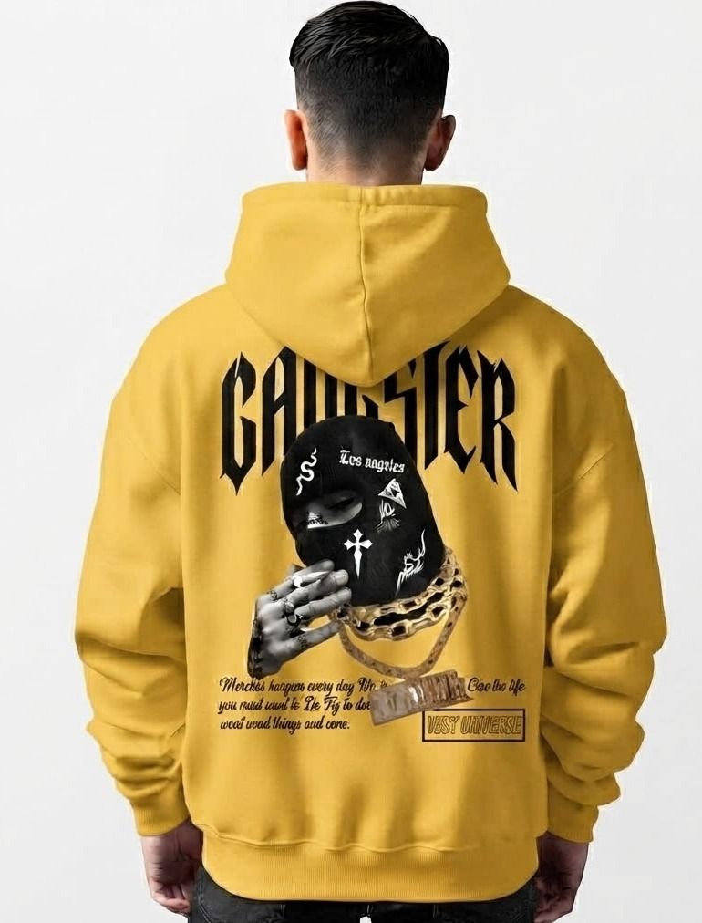 urvcreation Men Full Sleeve Graphic Print Reversible Hooded Sweatshirt-picture-27