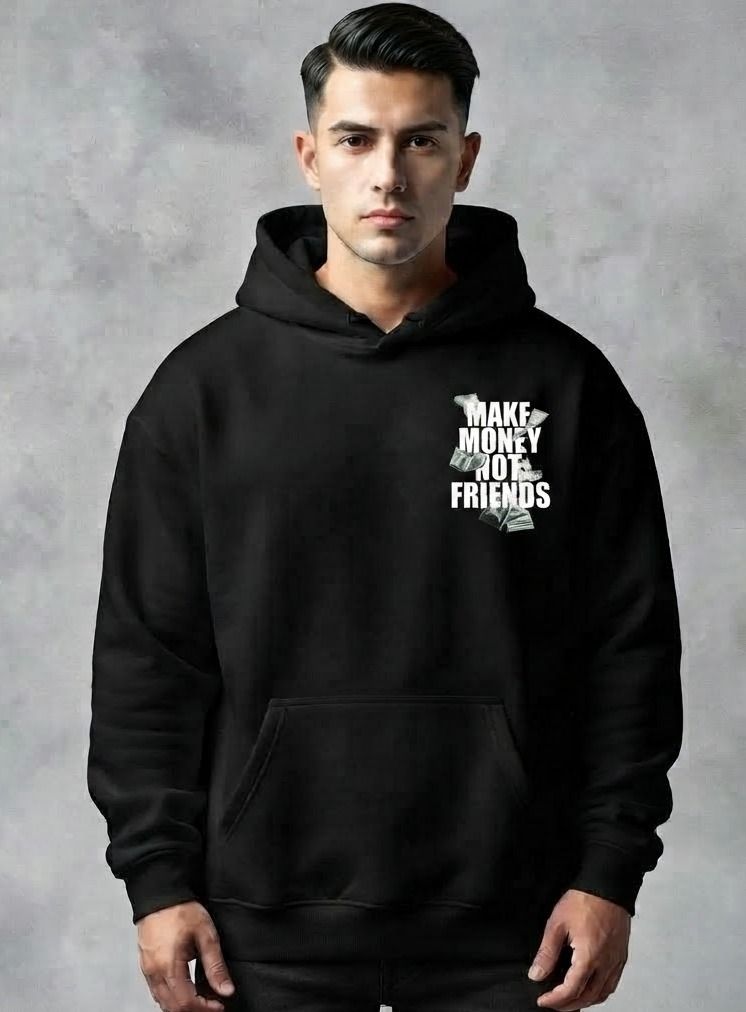 urvcreation Men Full Sleeve Graphic Print Reversible Hooded Sweatshirt-picture-41