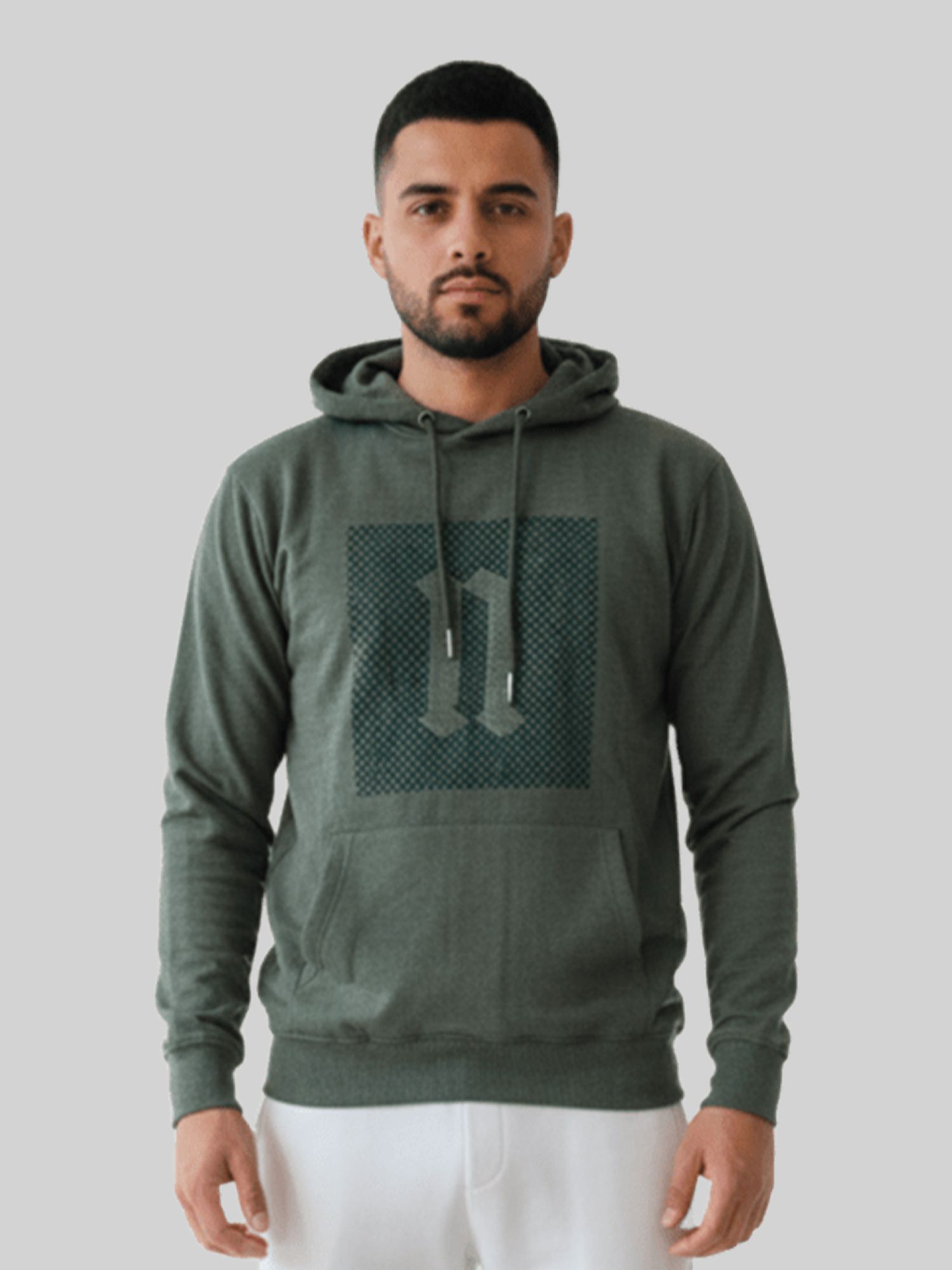 Men Full Sleeve Solid Hooded Sweatshirt-image-9