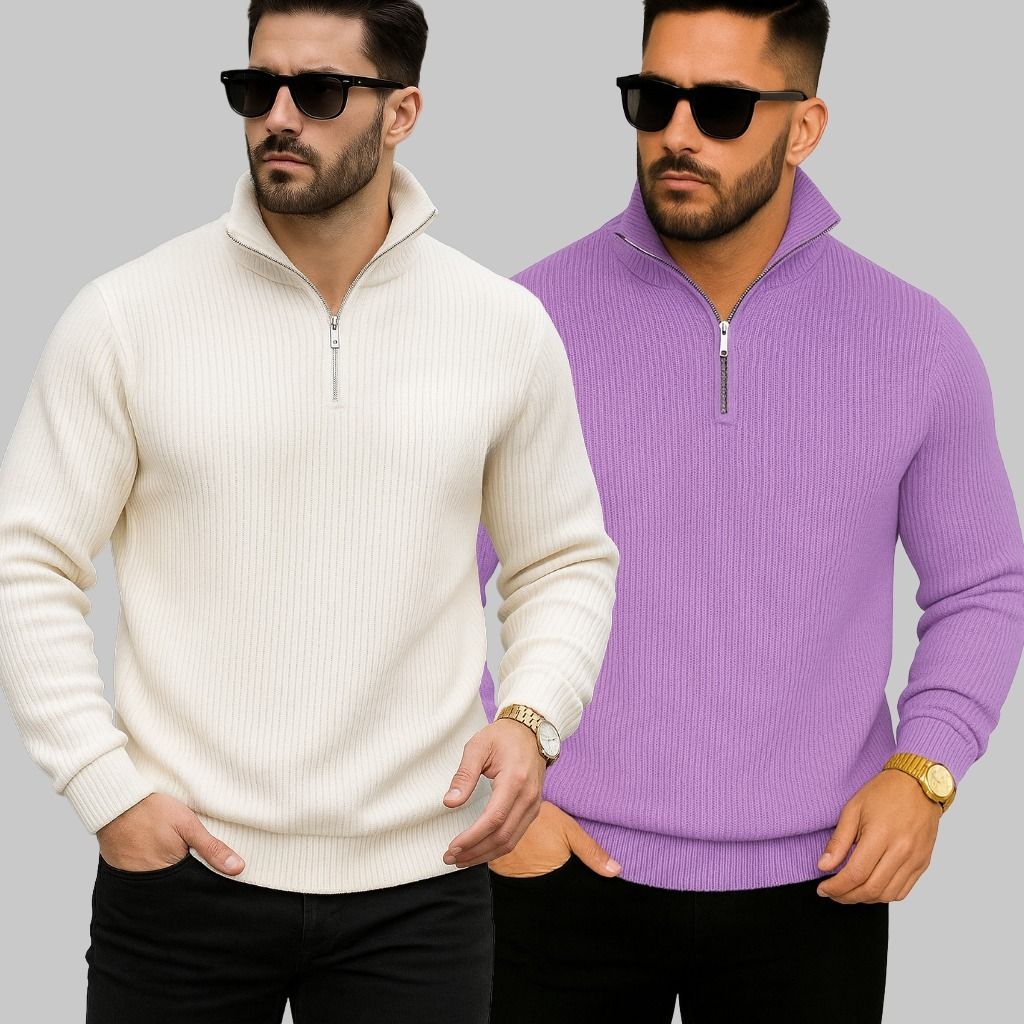 starvy Men Full Sleeve Self Design Sweatshirt-picture-2