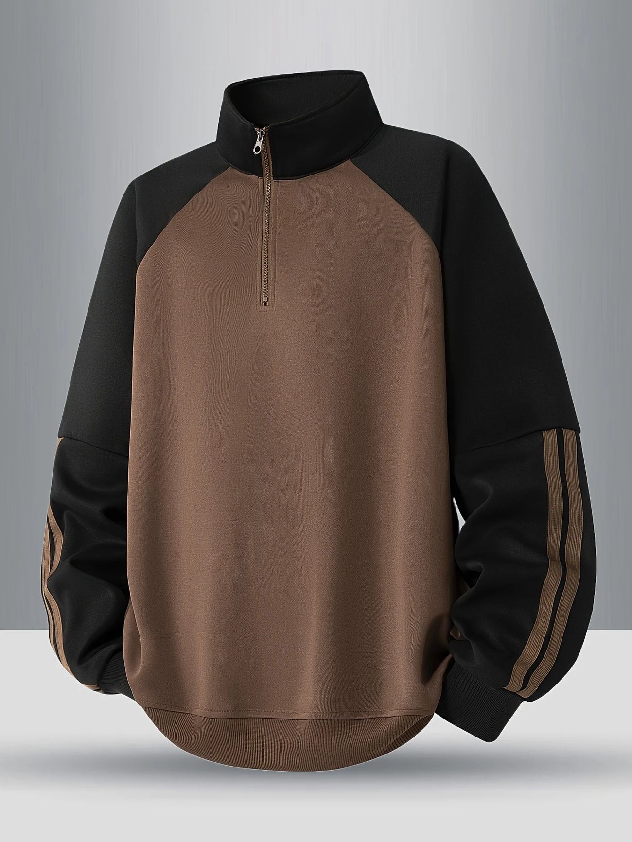 Men Full Sleeve Color Block Sweatshirt