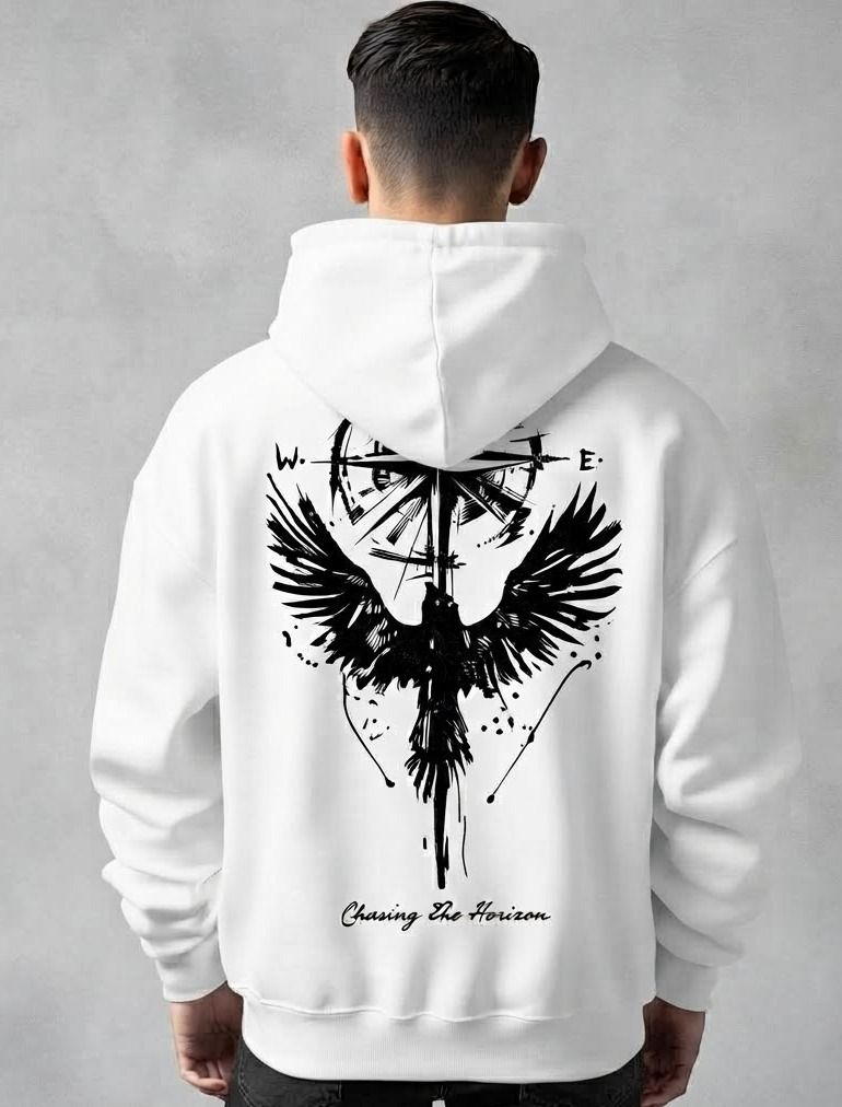 urvcreation Men Full Sleeve Graphic Print Reversible Hooded Sweatshirt-picture-17