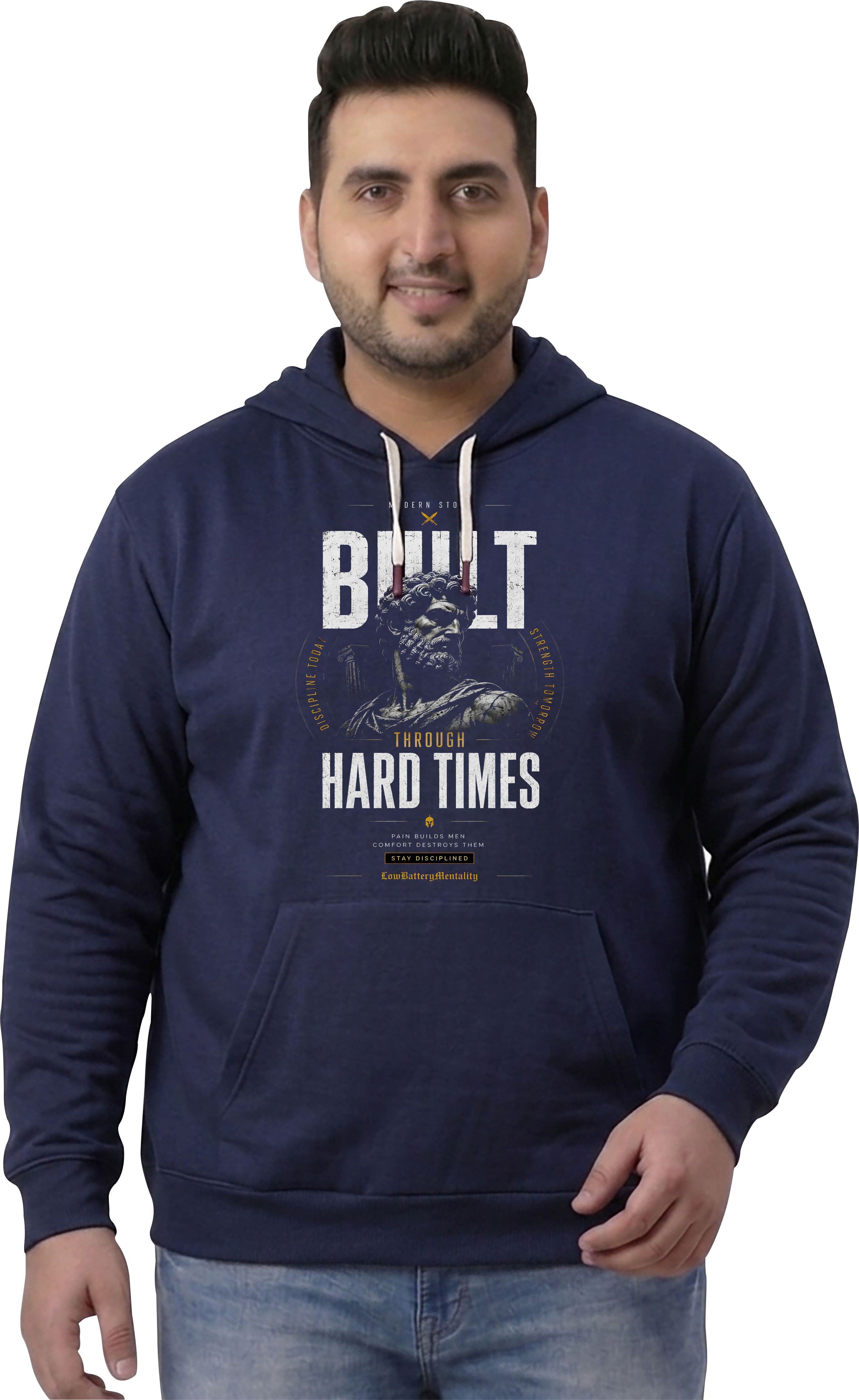 west gate clothing Men Full Sleeve Graphic Print Reversible Hooded Sweatshirt-picture-4