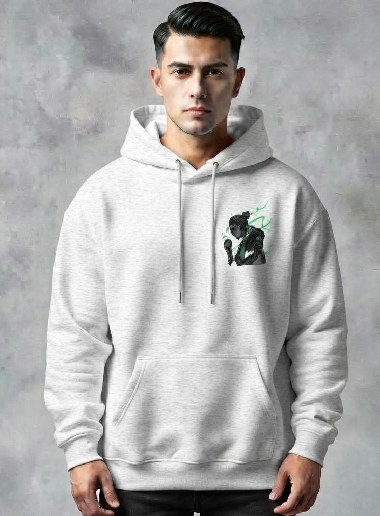 urvcreation Men Full Sleeve Graphic Print Reversible Hooded Sweatshirt-picture-31