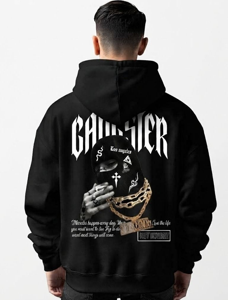 urvcreation Men Full Sleeve Graphic Print Reversible Hooded Sweatshirt-picture-11