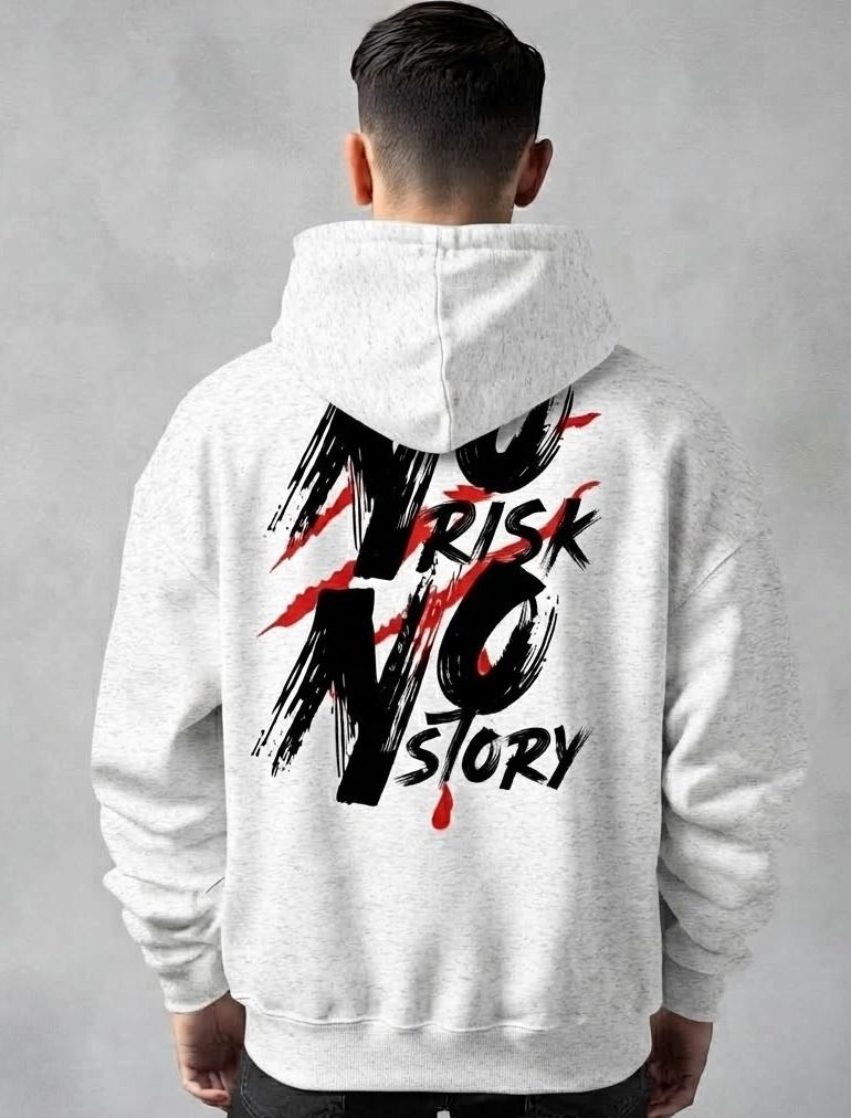 urvcreation Men Full Sleeve Graphic Print Reversible Hooded Sweatshirt-picture-35