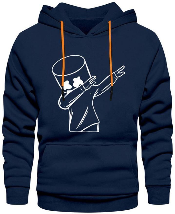 ramzox Men Full Sleeve Printed Hooded Sweatshirt-picture-17