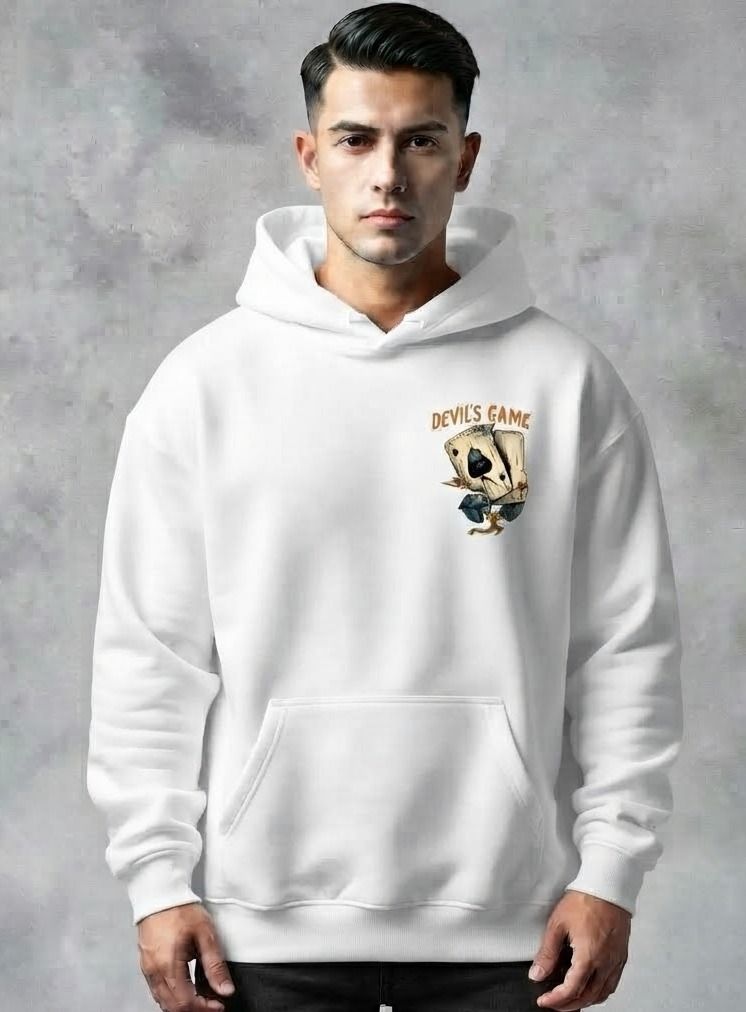 urvcreation Men Full Sleeve Graphic Print Reversible Hooded Sweatshirt-picture-29